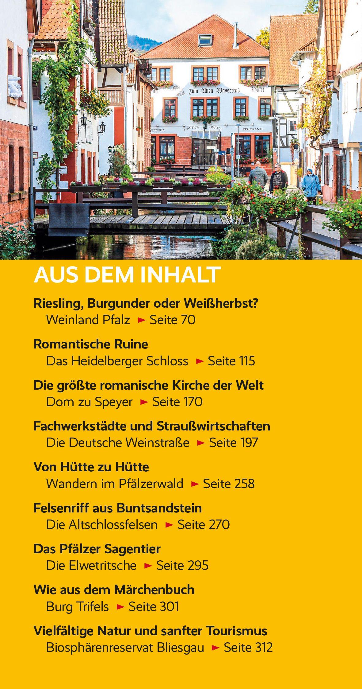 Beispielinhalt (Bild) TRESCHER Reiseführer Pfalz
