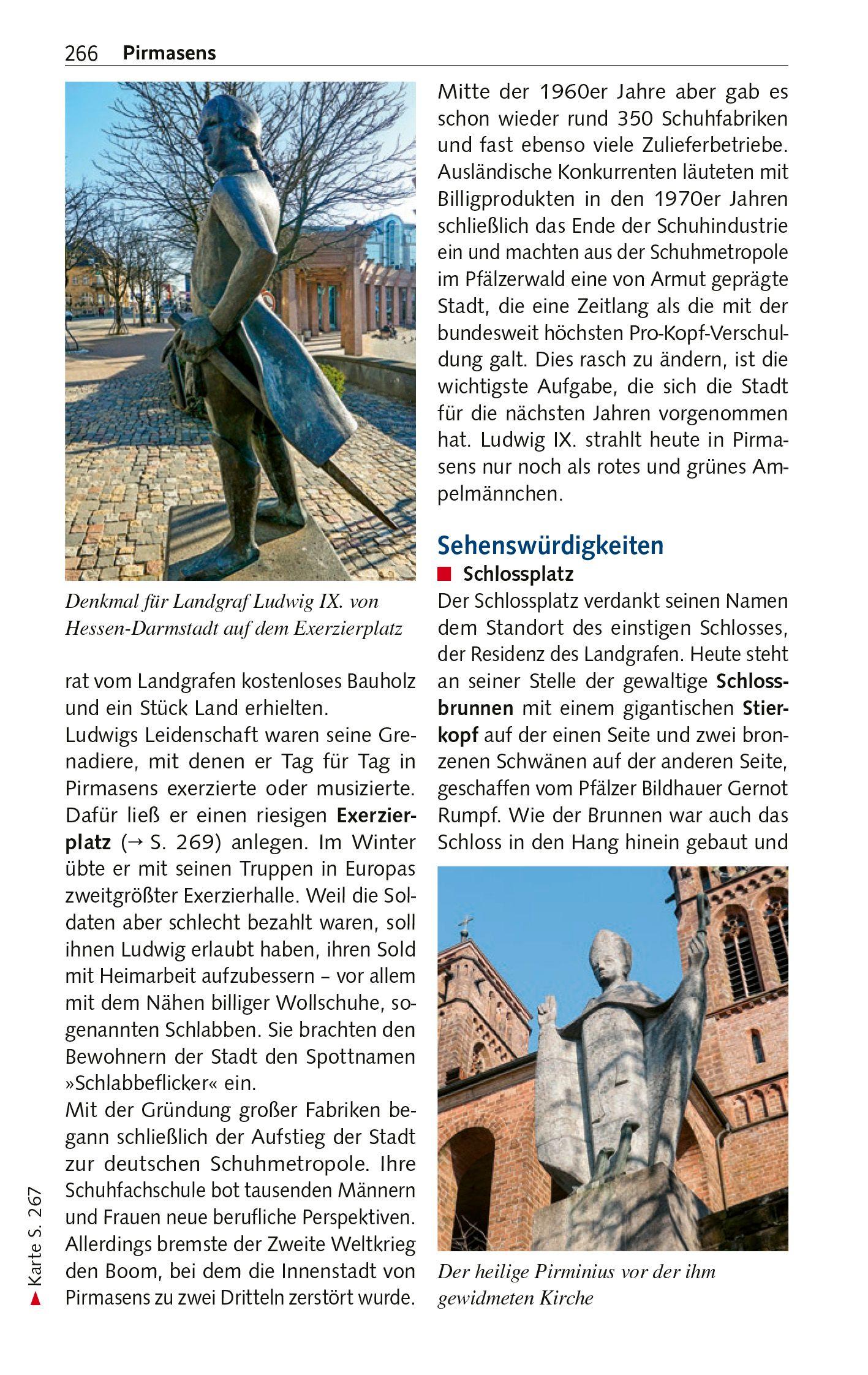 Beispielinhalt (Bild) TRESCHER Reiseführer Pfalz