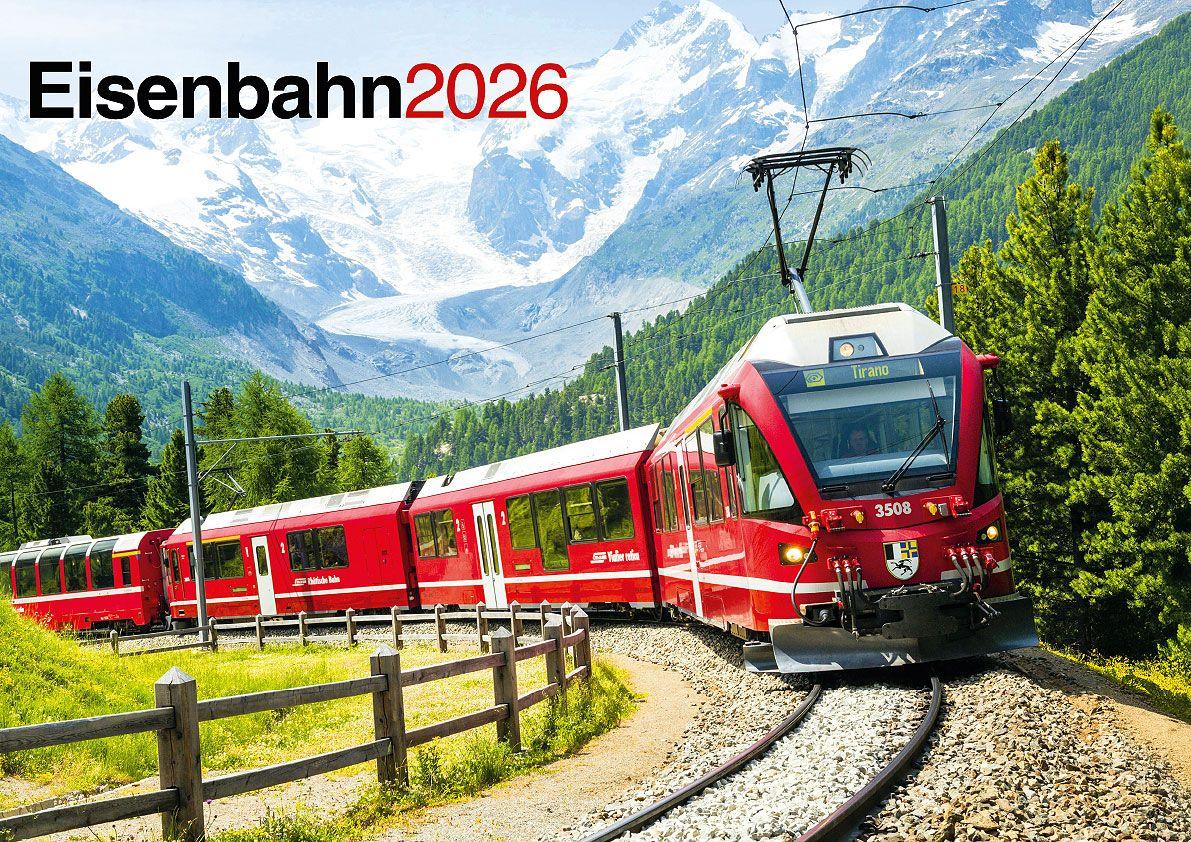 Vorderes Coverbild Eisenbahn Kalender 2026