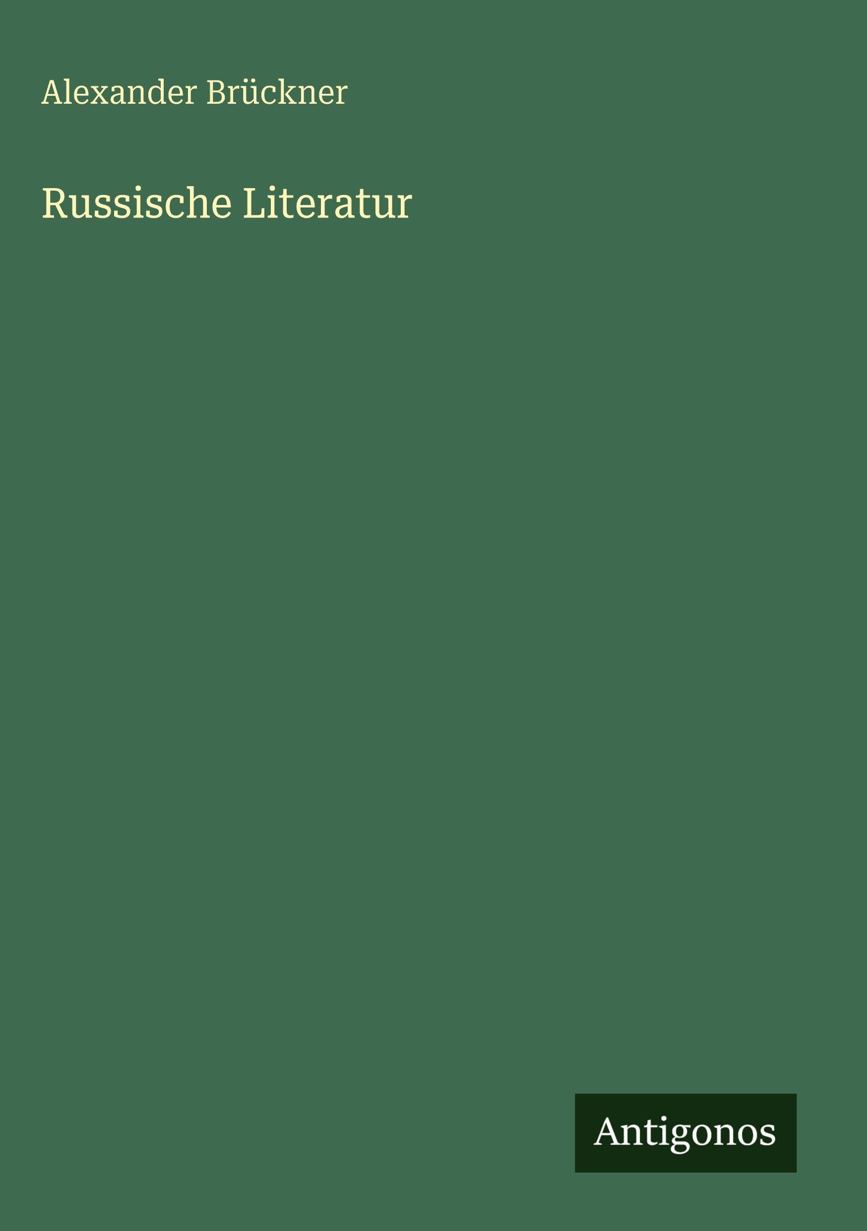 Vorderes Coverbild Russische Literatur