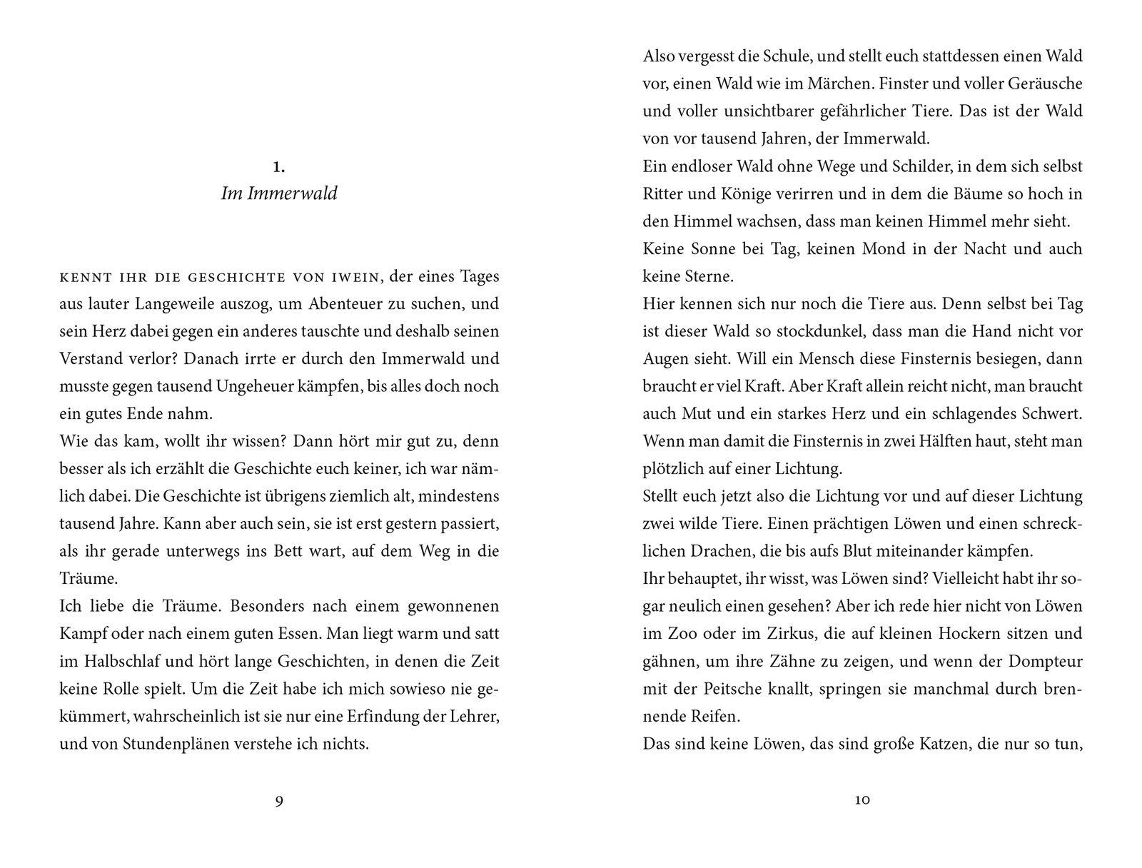 Beispielinhalt (Bild) Iwein Löwenritter