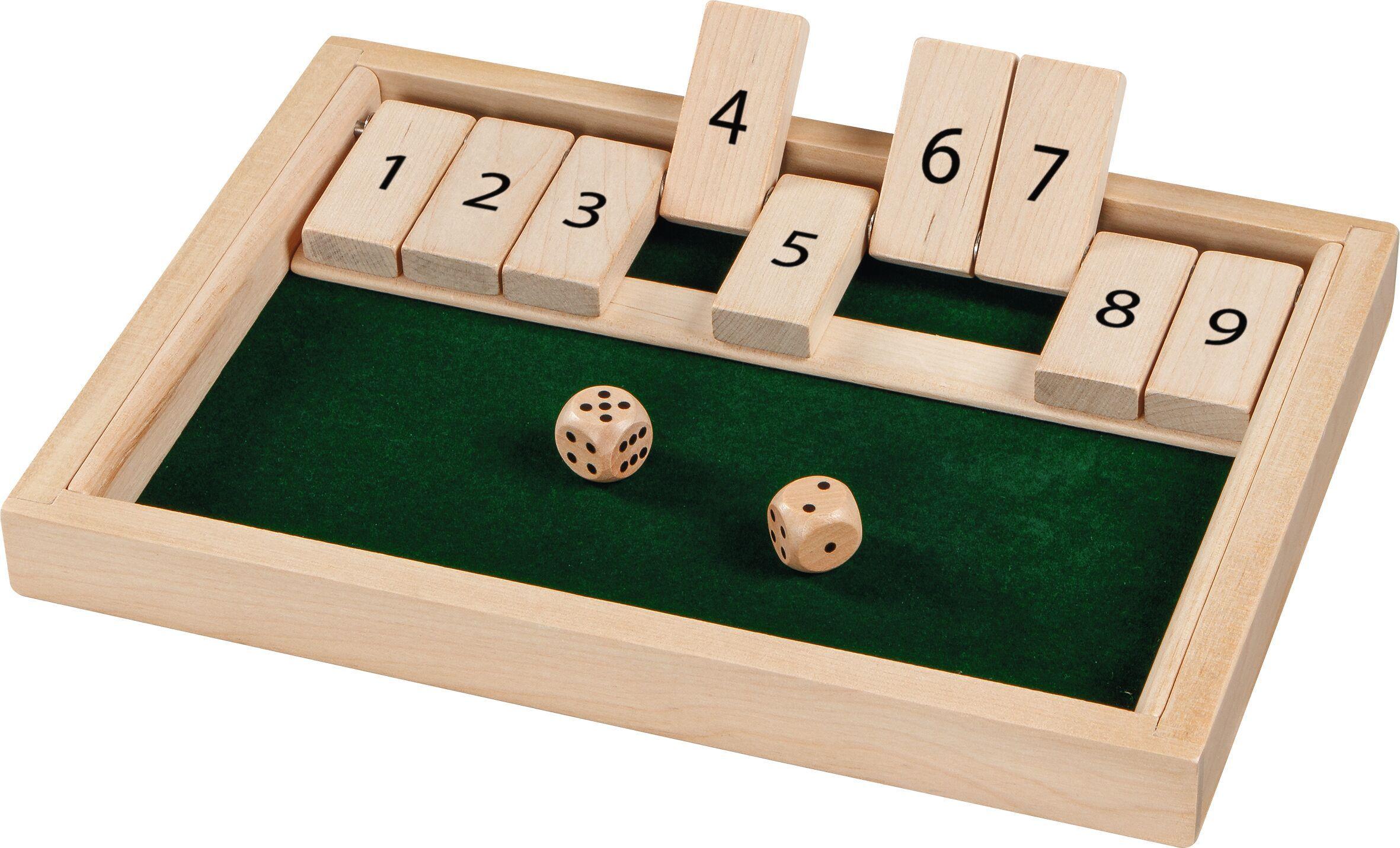 Vorderes Coverbild Würfelspiel Shut the box