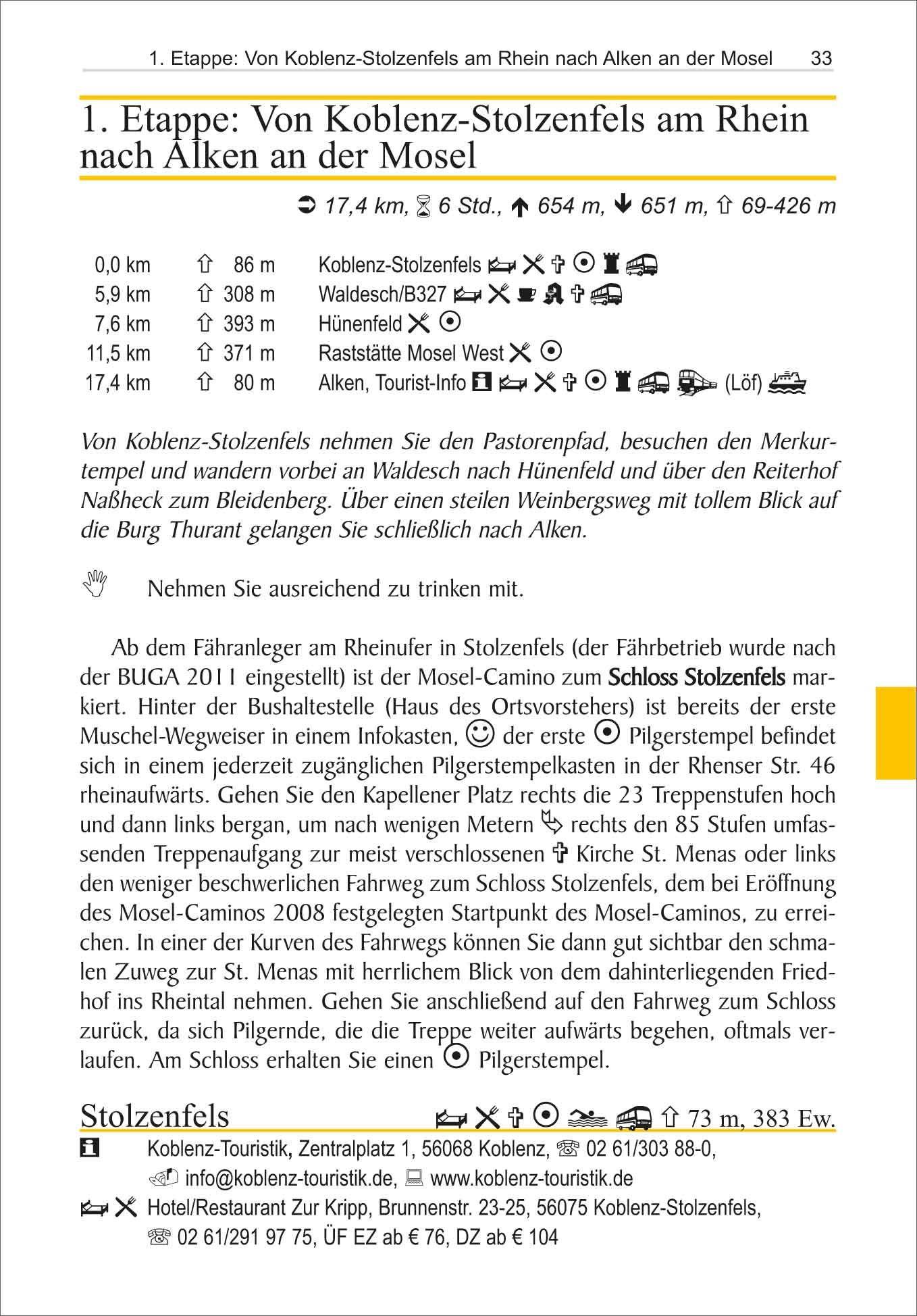 Beispielinhalt (Bild) Mosel-Camino von Koblenz nach Trier