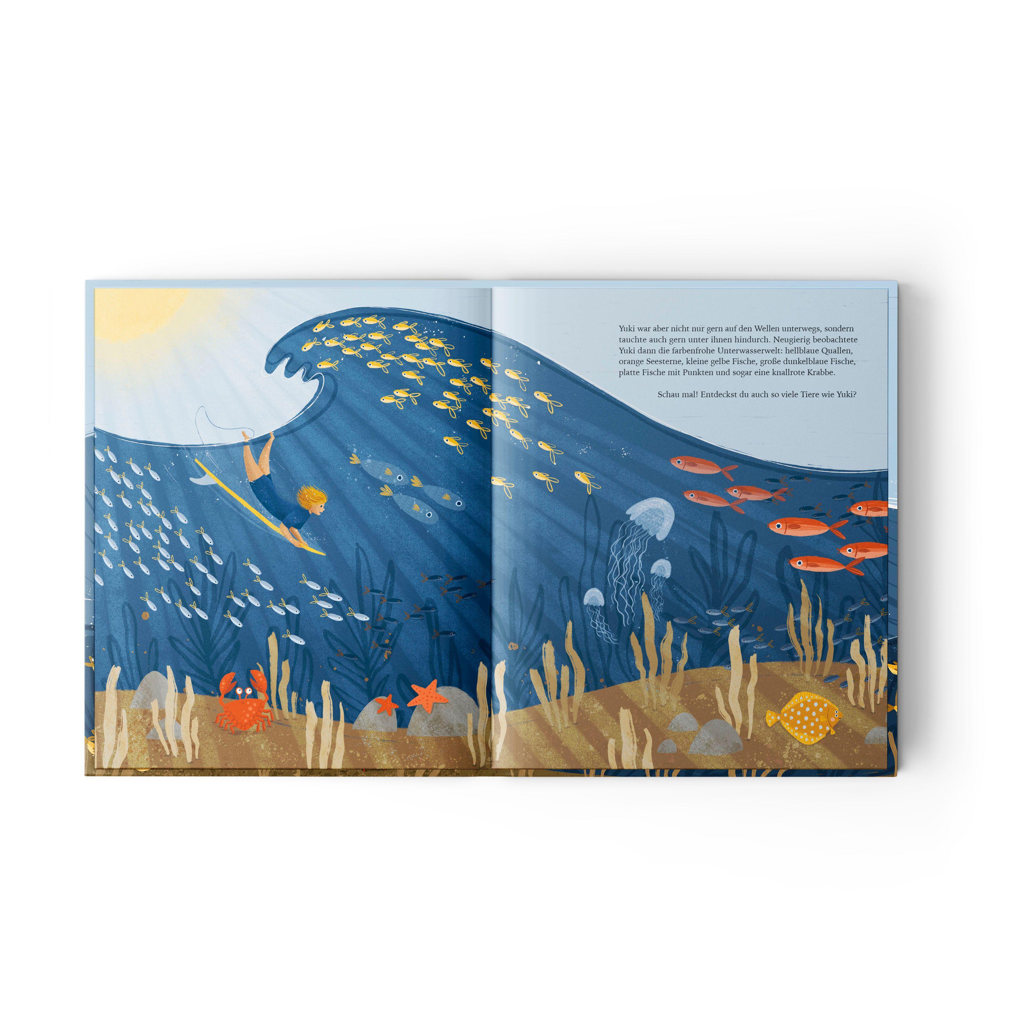 Beispielinhalt (Bild) Yuki und die Wellen