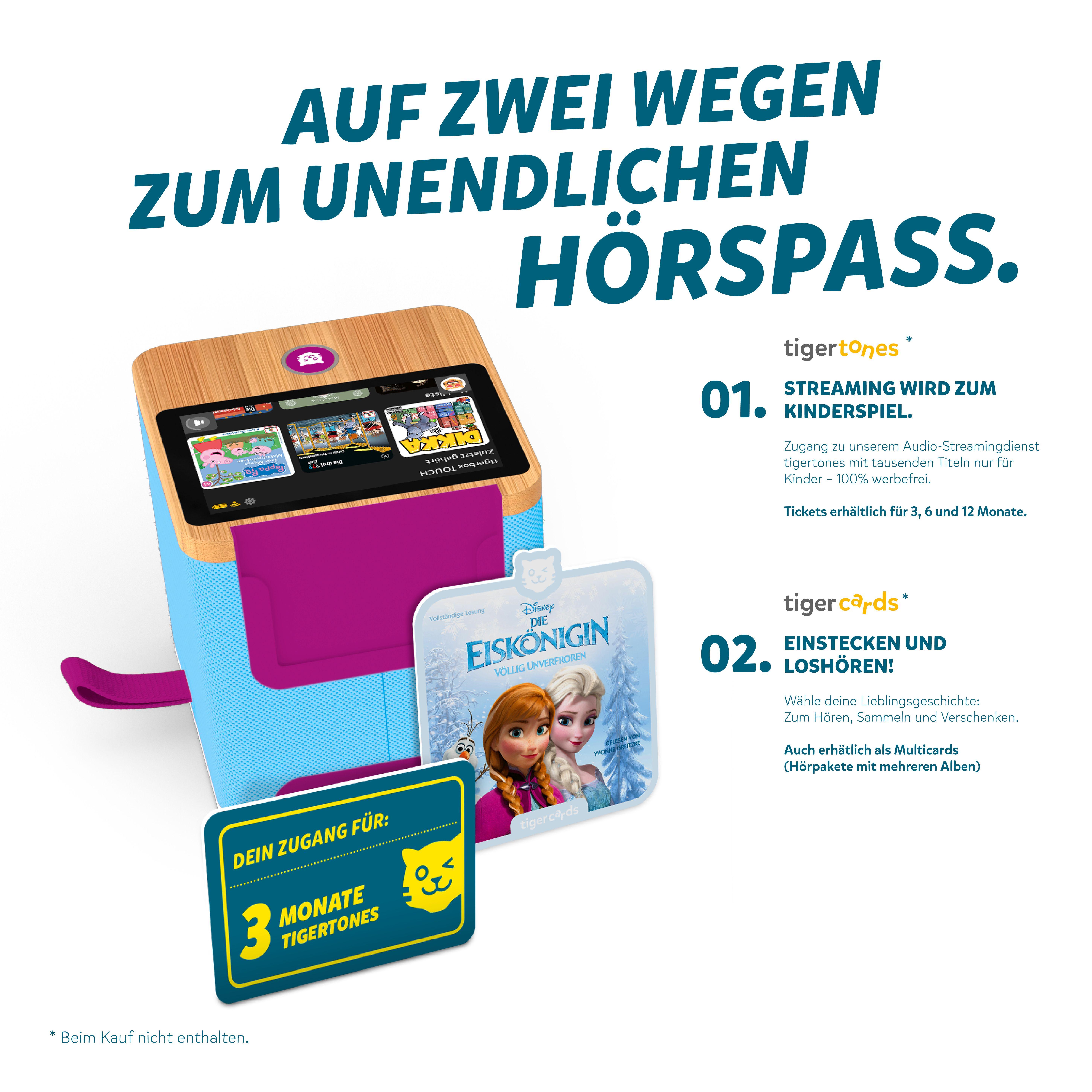 Beispielinhalt (Bild) tigerbox TOUCH PLUS ( Miami Sky / hellblau ) - ltd Edition