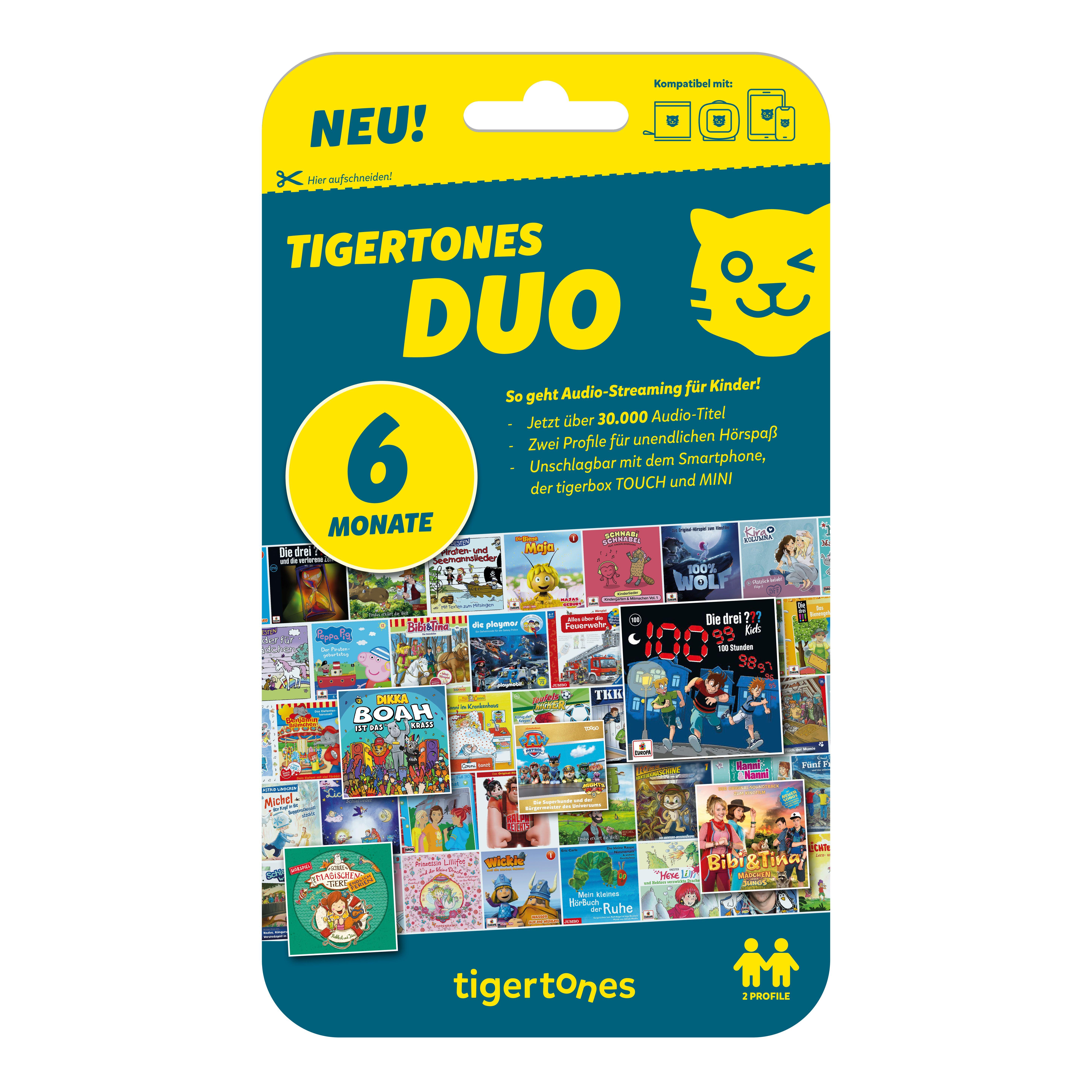 Vorderes Coverbild tigertones DUO ticket - 6 Monate