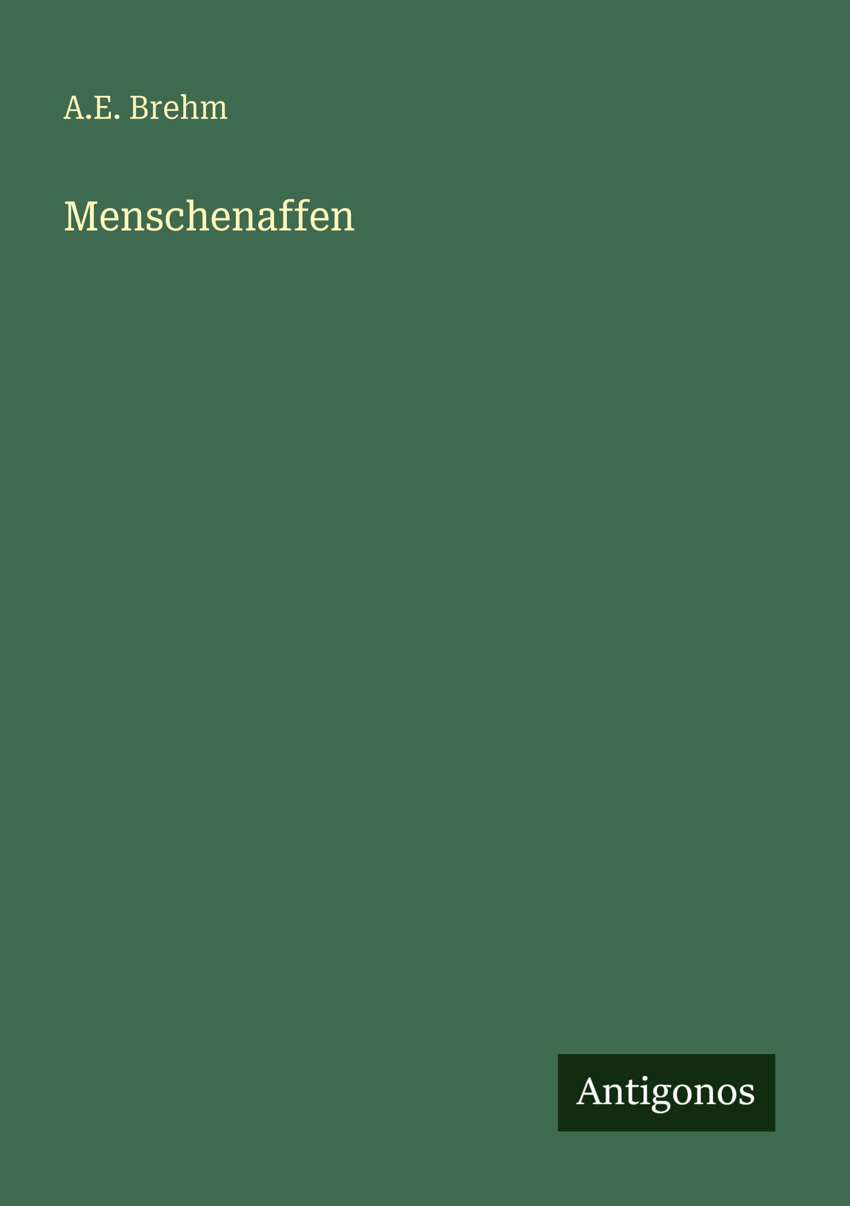Vorderes Coverbild Menschenaffen