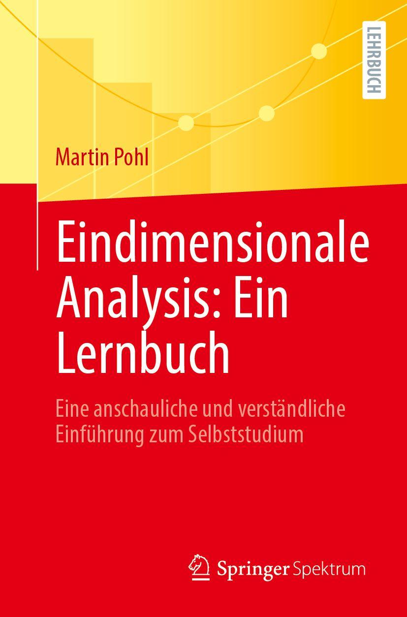 Vorderes Coverbild Eindimensionale Analysis: Ein Lernbuch