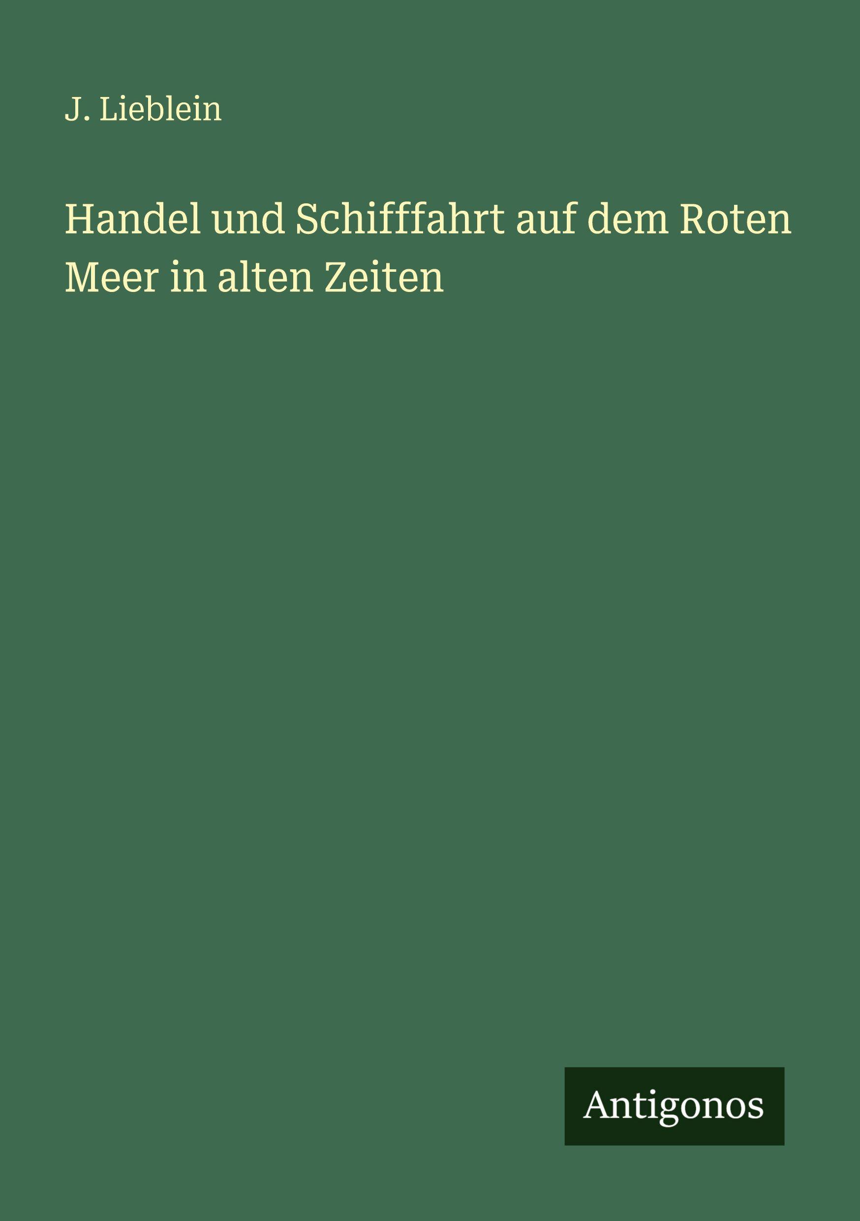 Vorderes Coverbild Handel und Schifffahrt auf dem Roten Meer in alten Zeiten