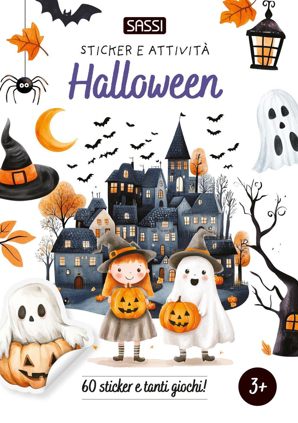 Vorderes Coverbild Halloween. Sticker e attività