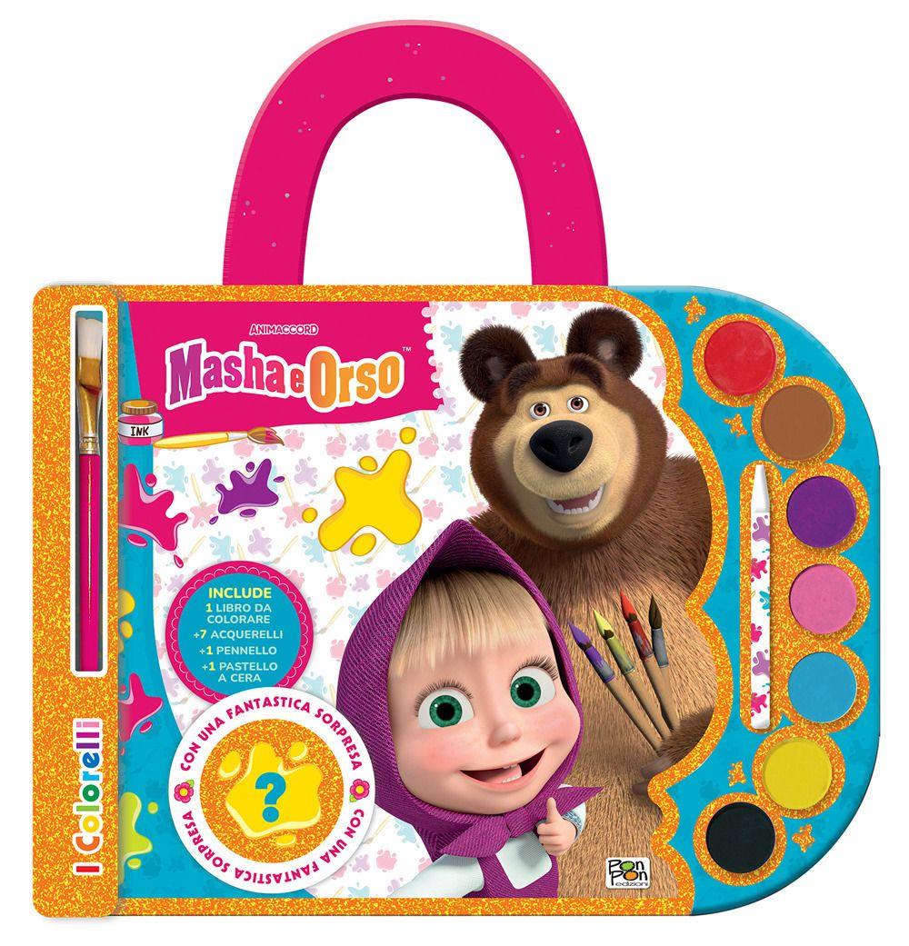 Vorderes Coverbild Masha e Orso. Valigetta con acquerelli. I colorelli