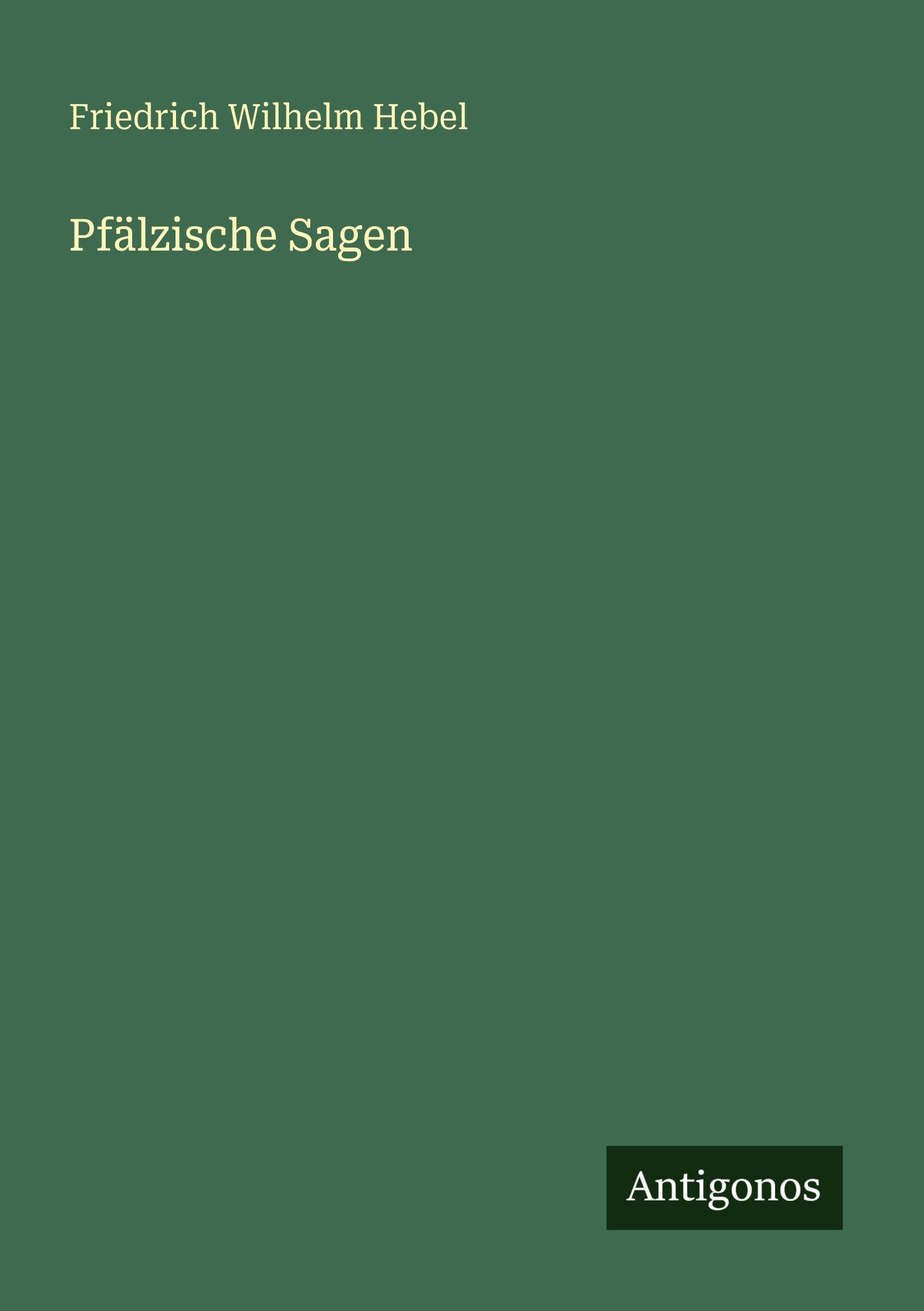 Vorderes Coverbild Pfälzische Sagen
