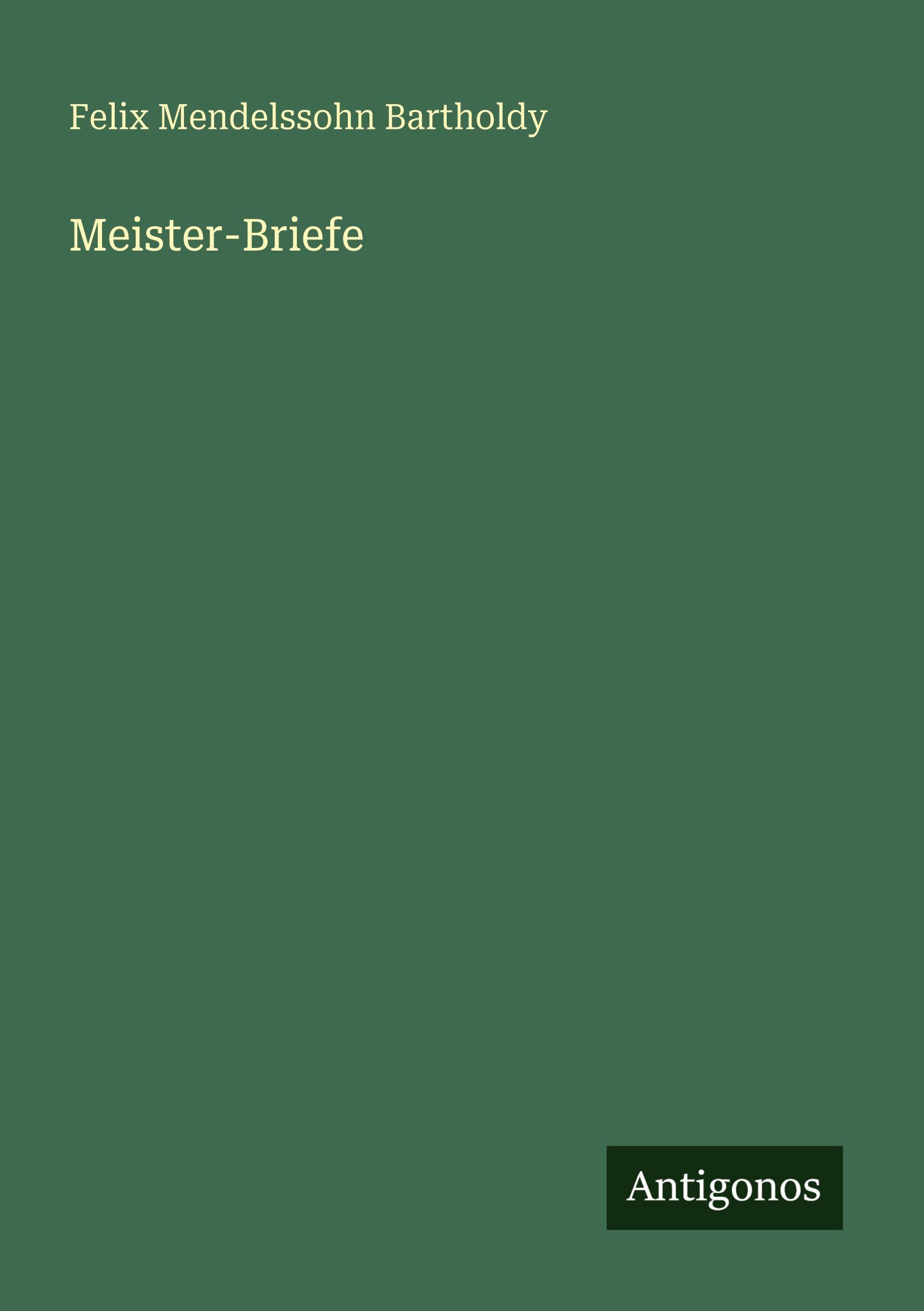Vorderes Coverbild Meister-Briefe