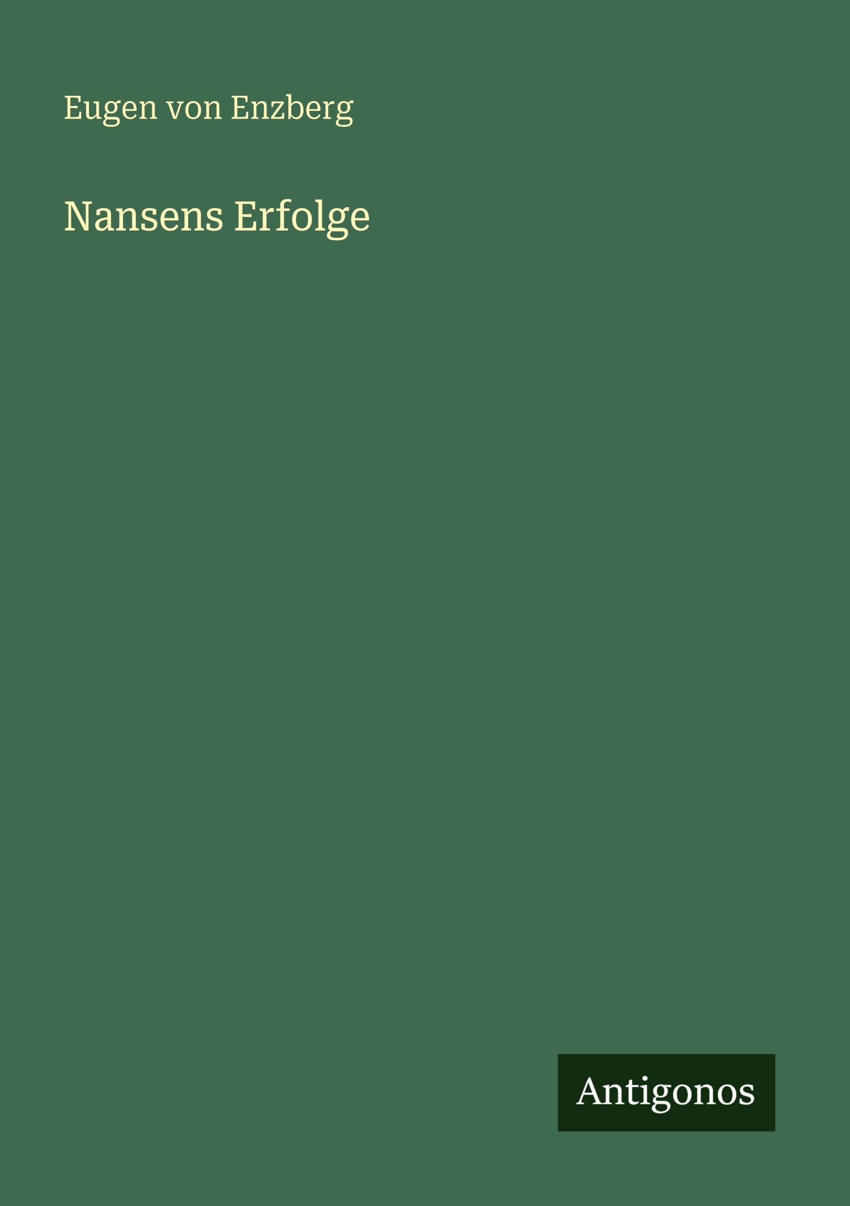 Vorderes Coverbild Nansens Erfolge