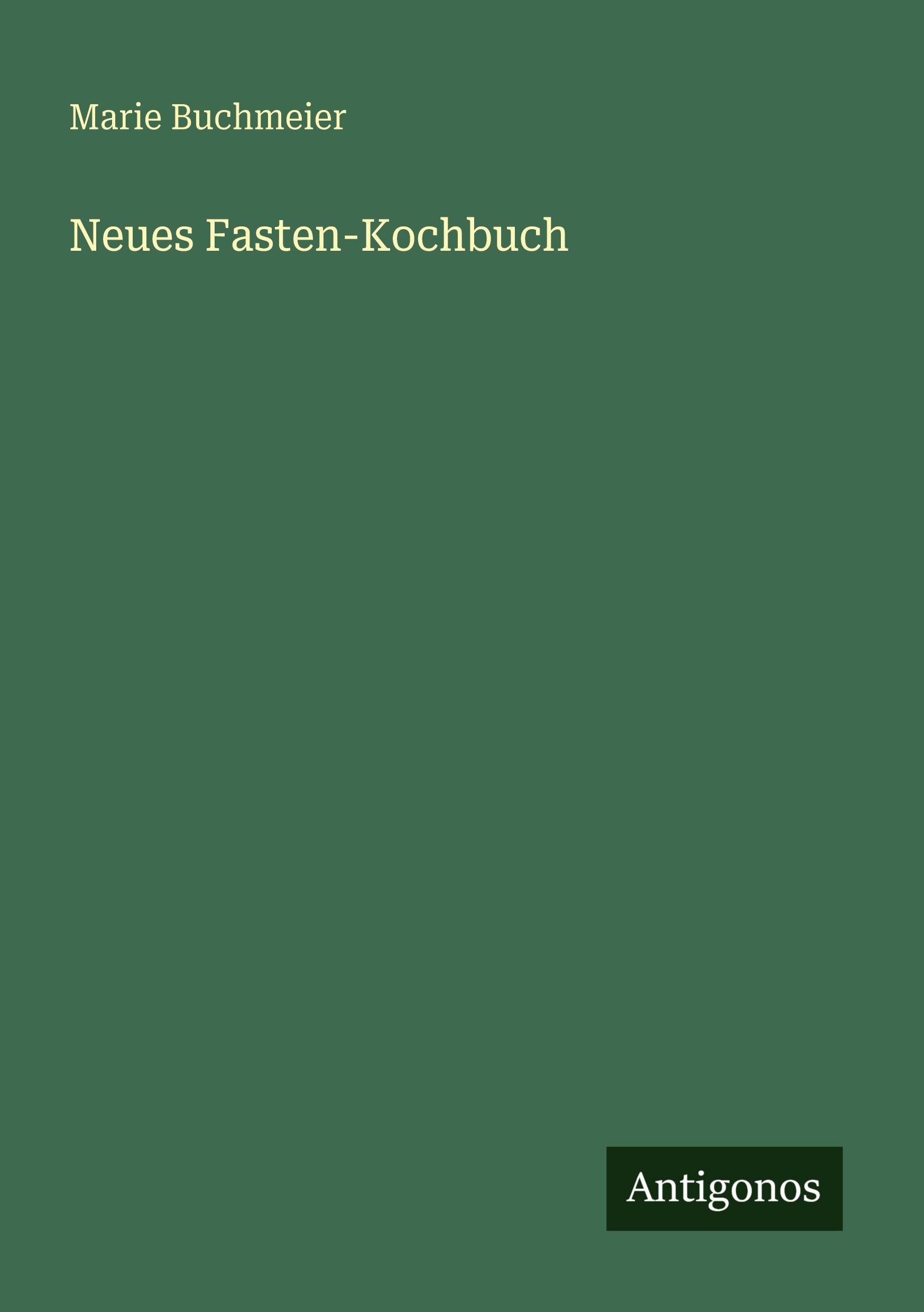 Vorderes Coverbild Neues Fasten-Kochbuch