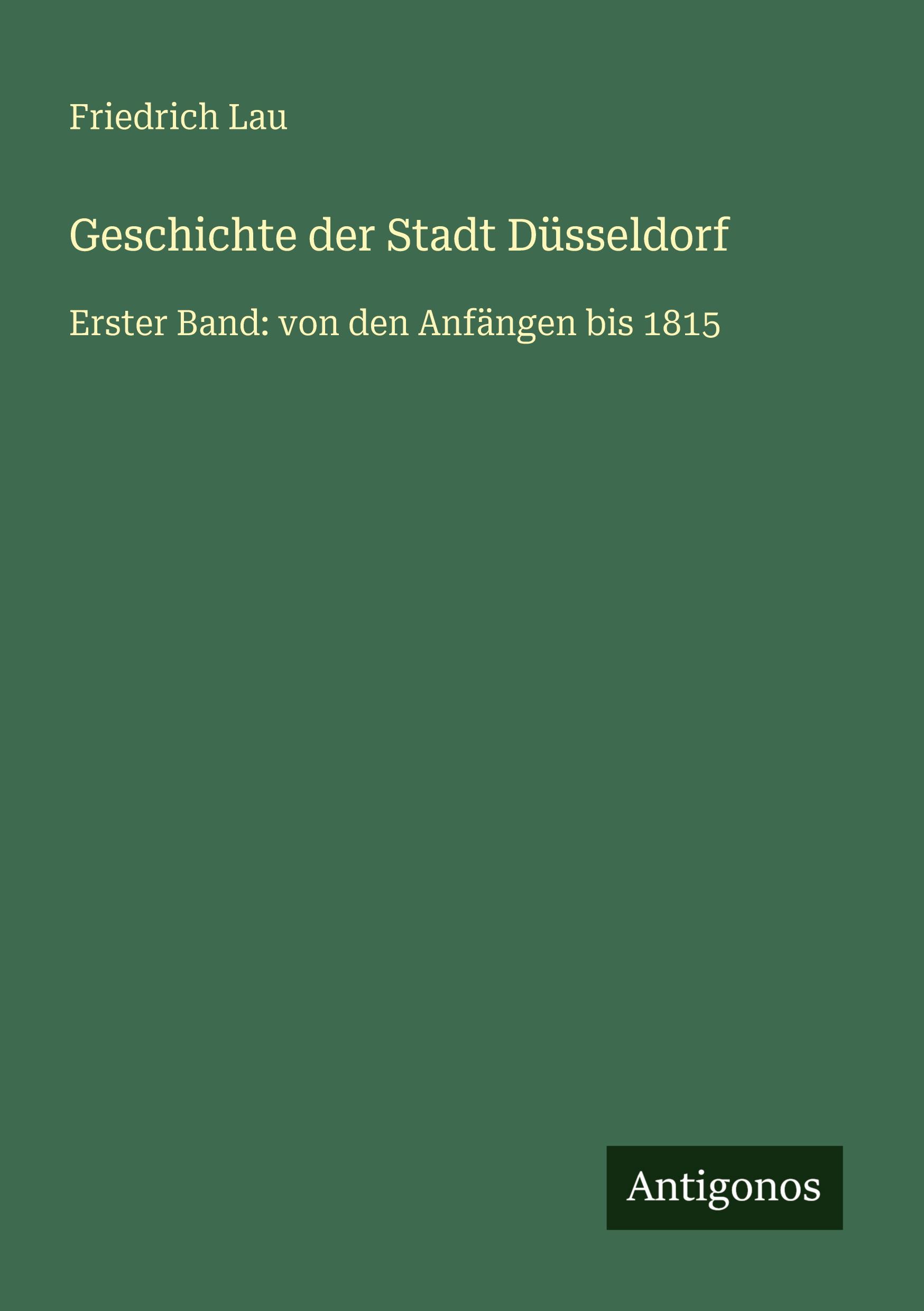 Vorderes Coverbild Geschichte der Stadt Düsseldorf