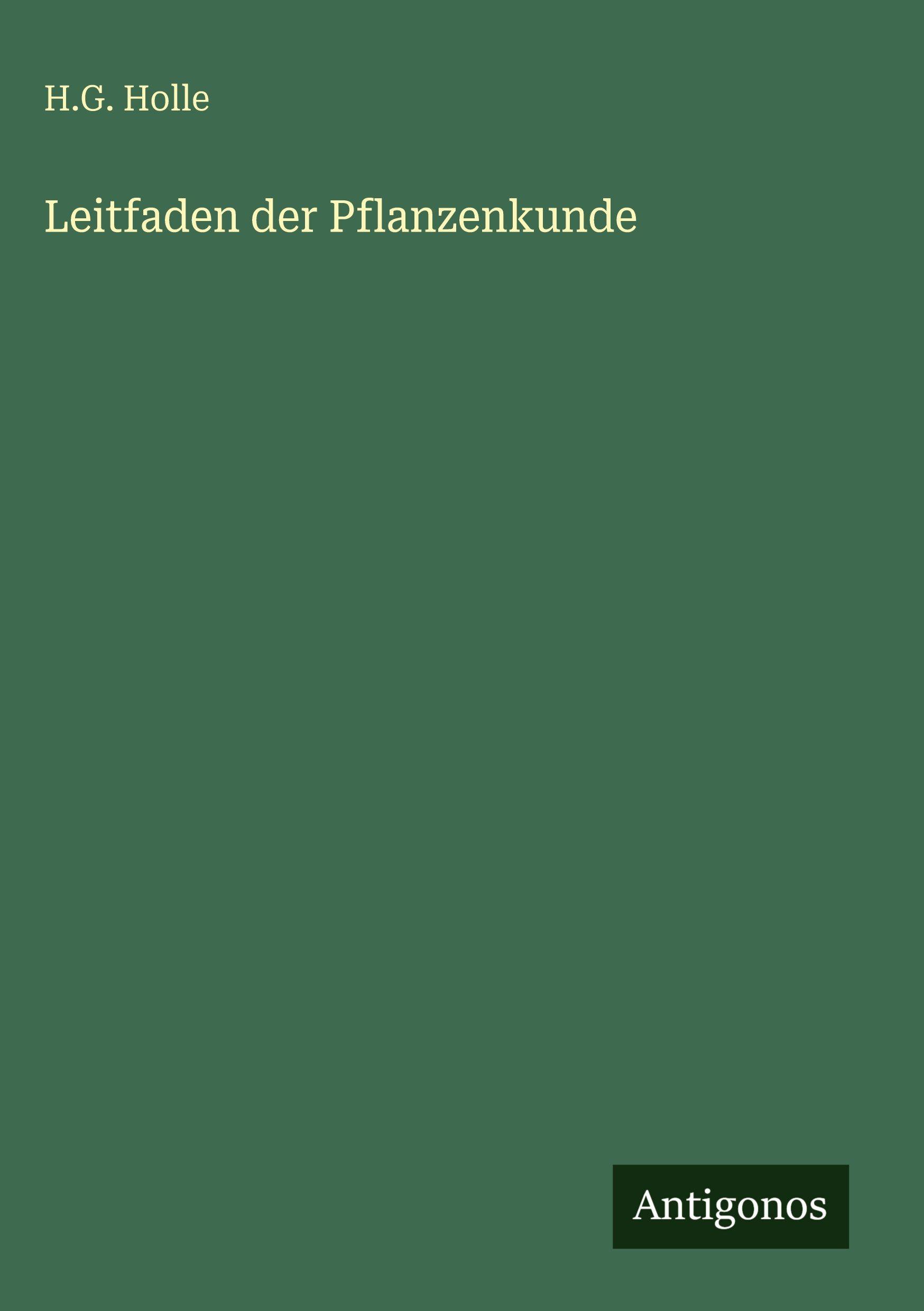 Vorderes Coverbild Leitfaden der Pflanzenkunde