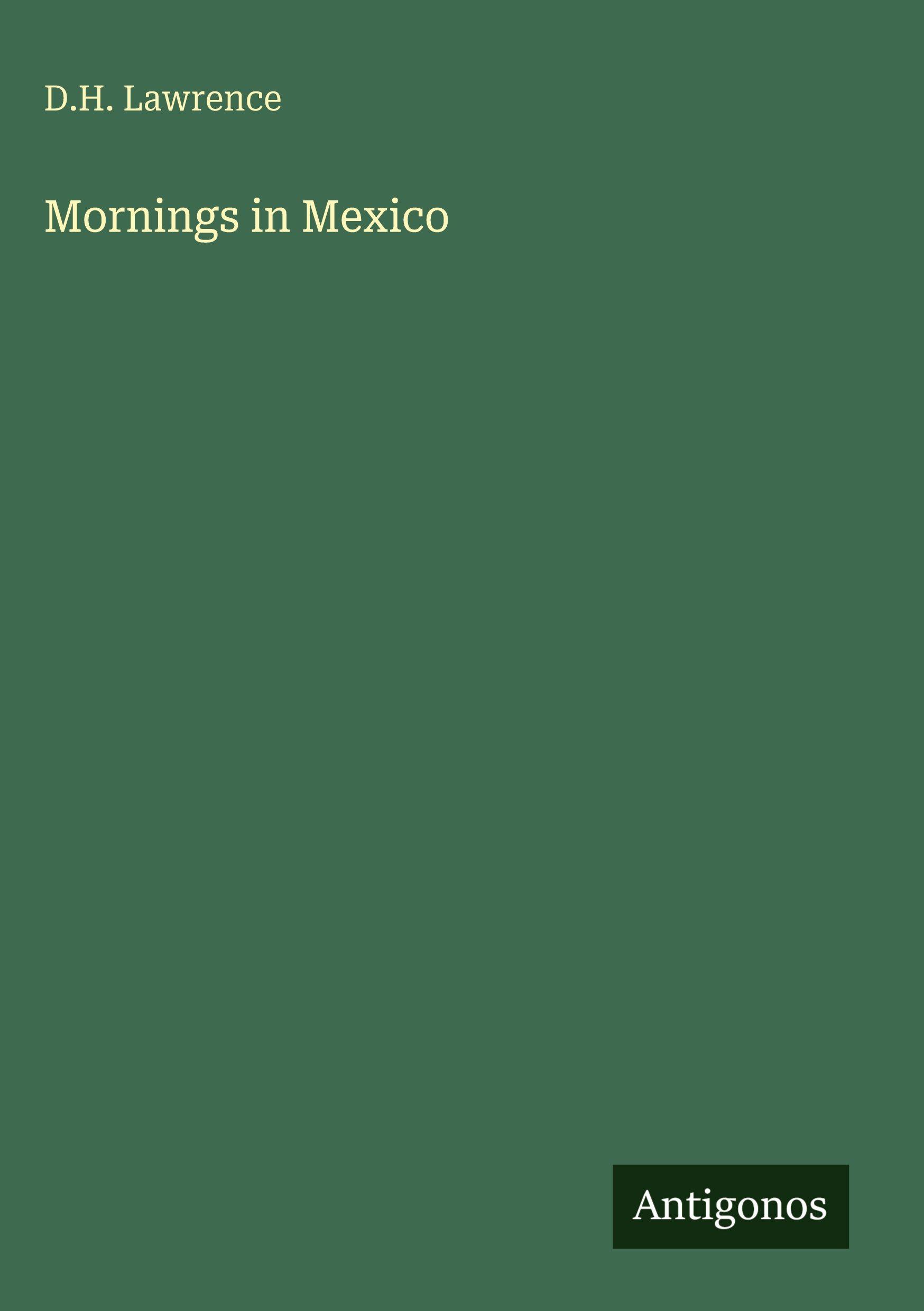 Vorderes Coverbild Mornings in Mexico