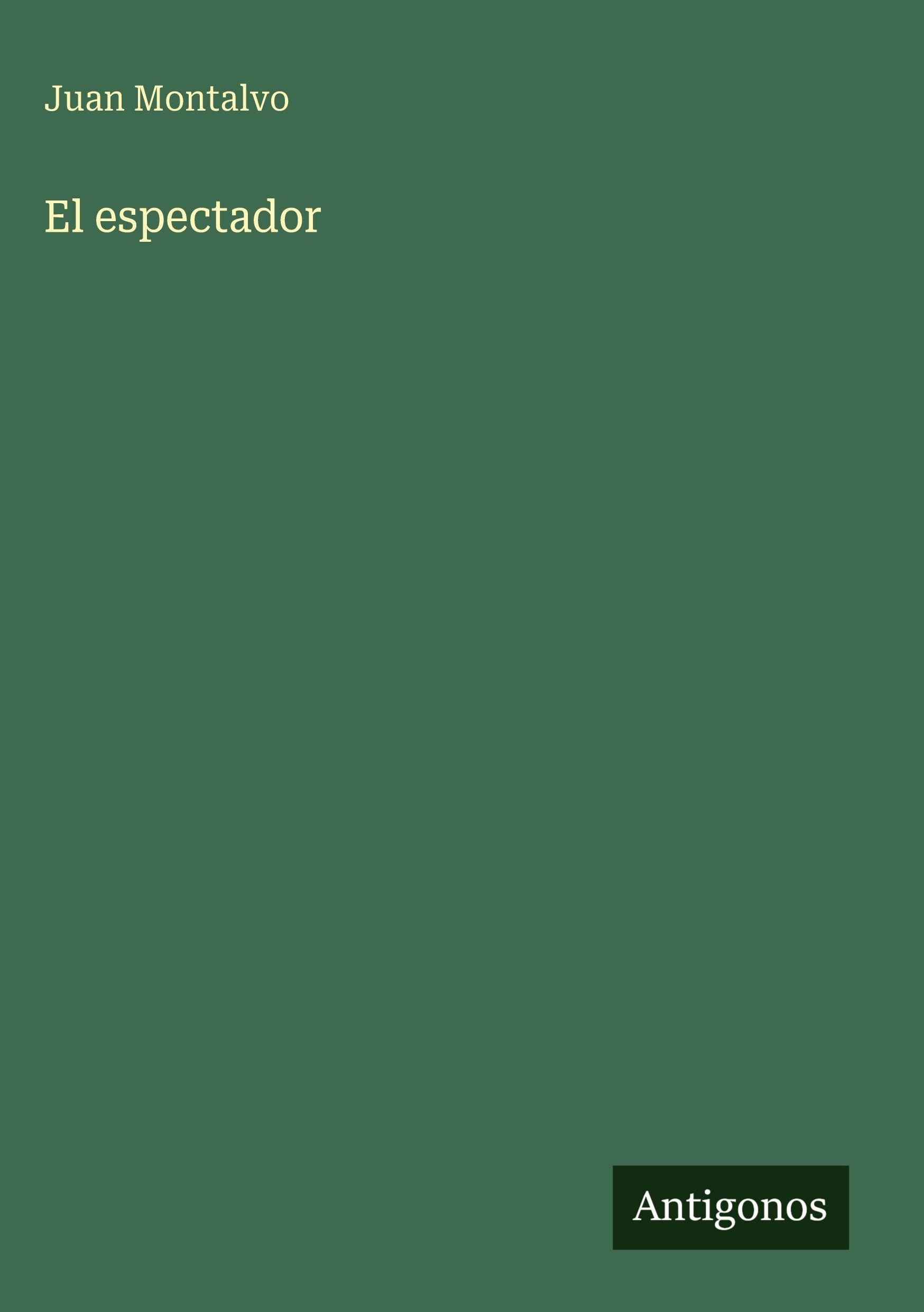 Vorderes Coverbild El espectador