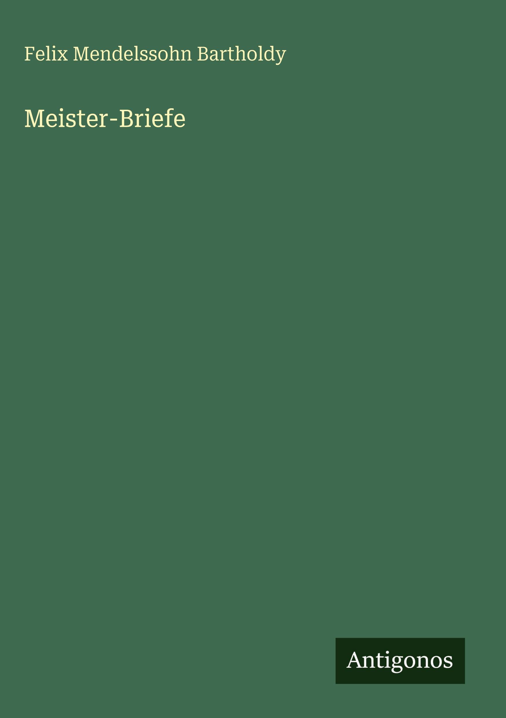 Vorderes Coverbild Meister-Briefe