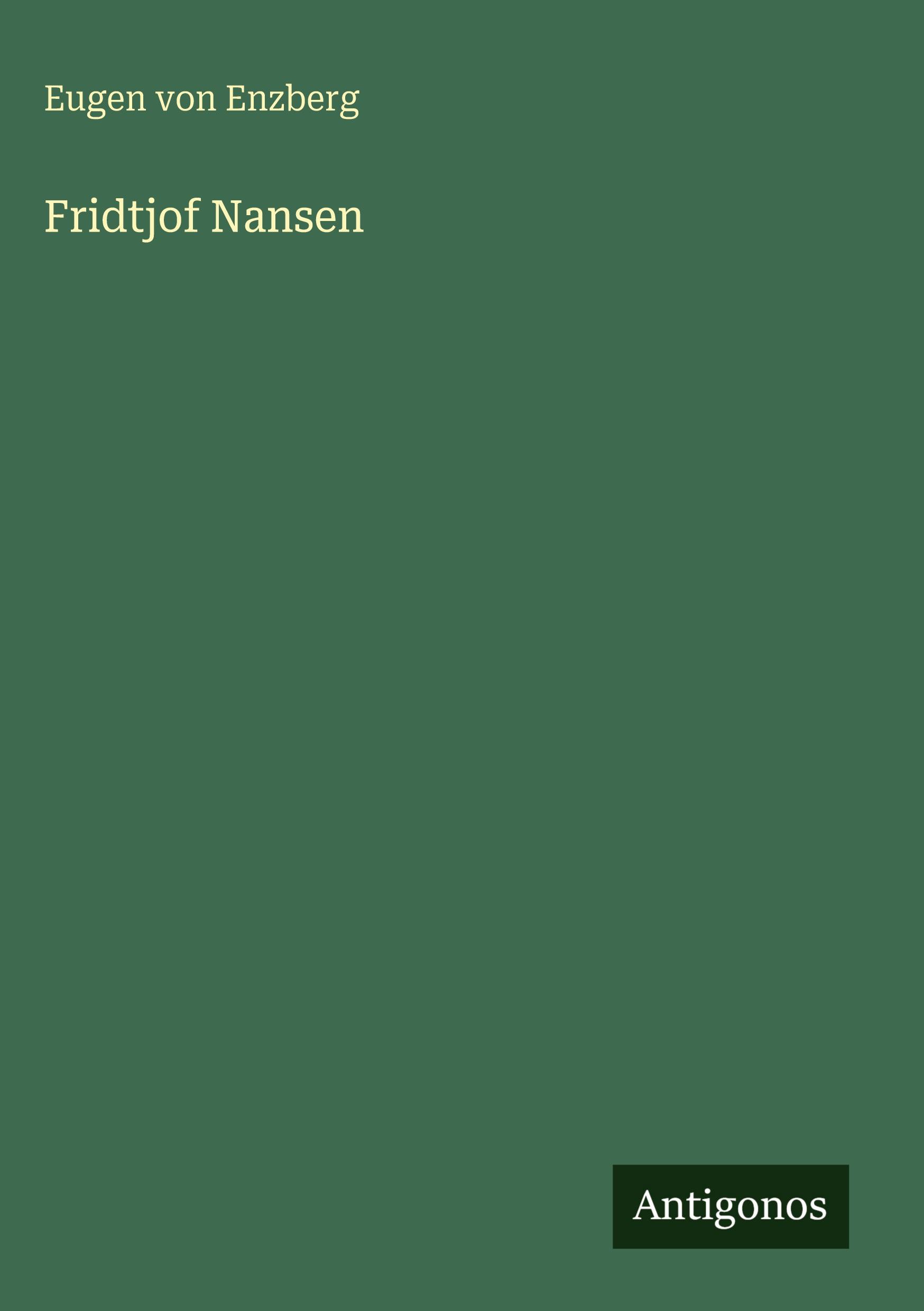 Vorderes Coverbild Fridtjof Nansen