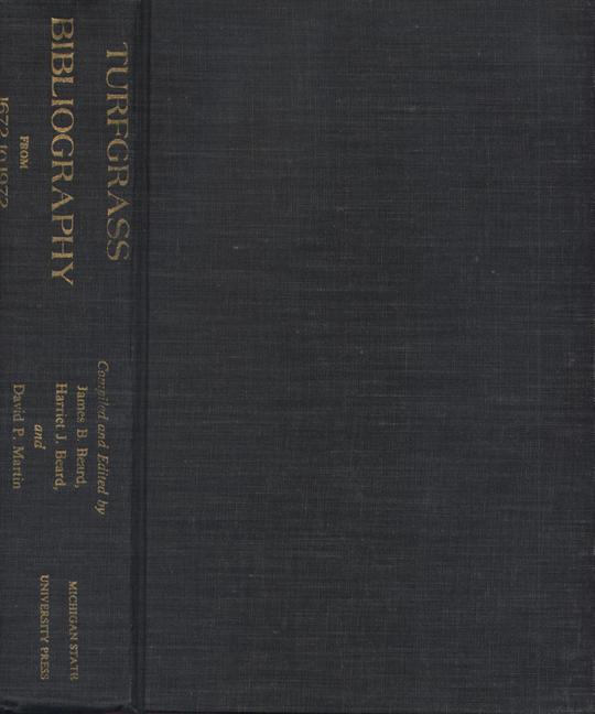 Vorderes Coverbild Turfgrass Bibliography from 1672 to 1972