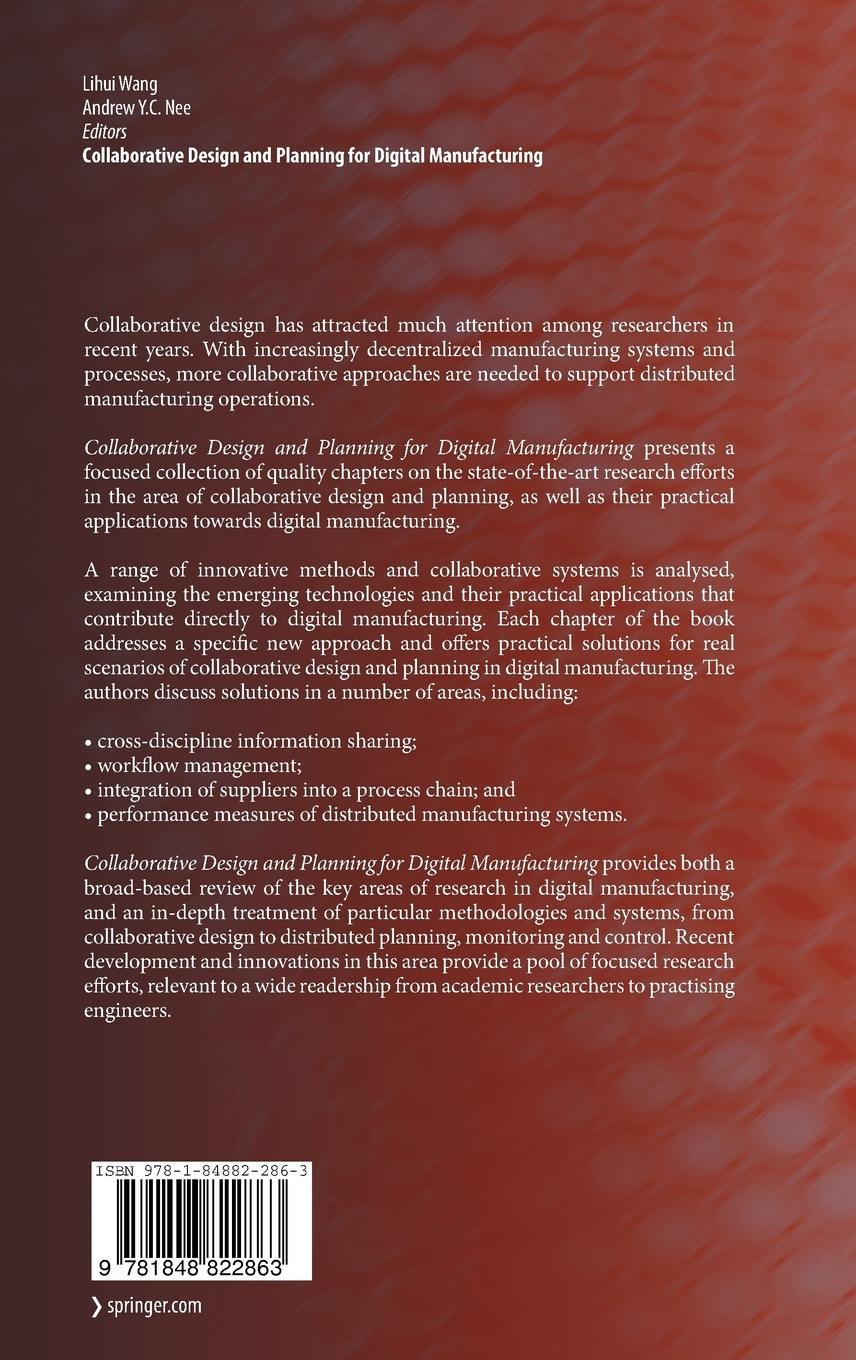 Rückseitencover Collaborative Design and Planning for Digital Manufacturing