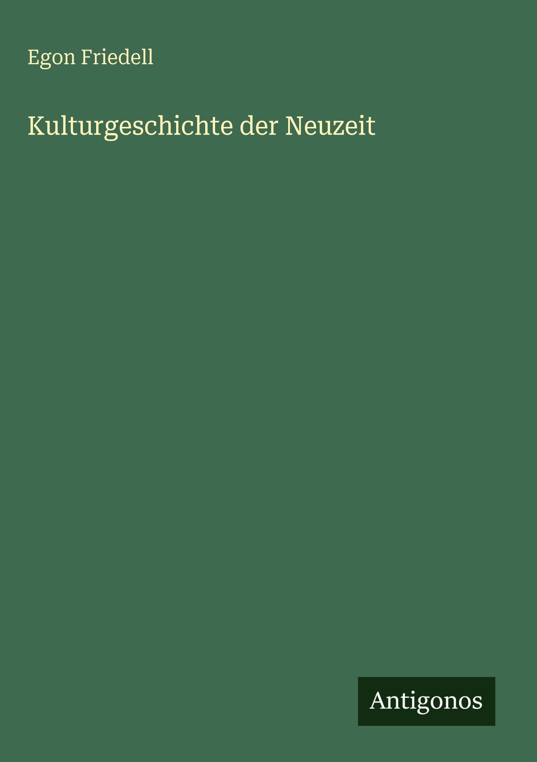 Vorderes Coverbild Kulturgeschichte der Neuzeit