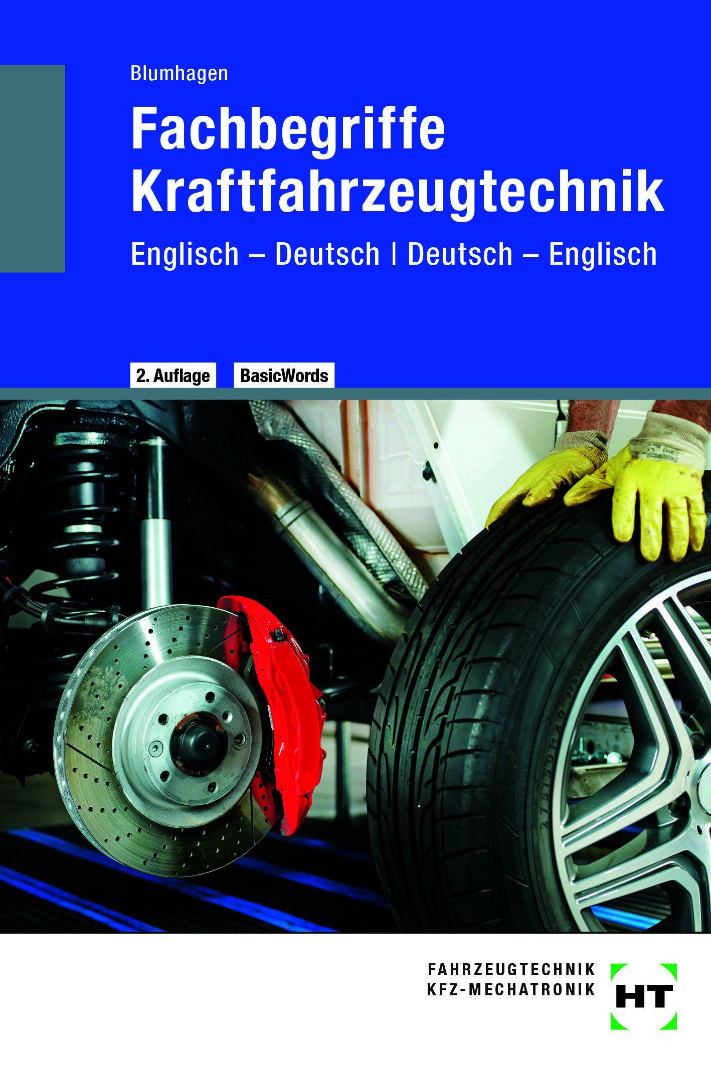Vorderes Coverbild Fachbegriffe Kraftfahrzeugtechnik