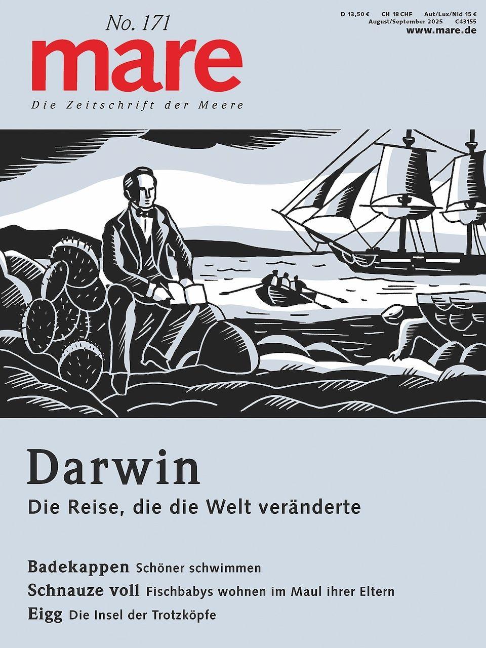 Vorderes Coverbild mare - Die Zeitschrift der Meere / No. 171/ Darwin