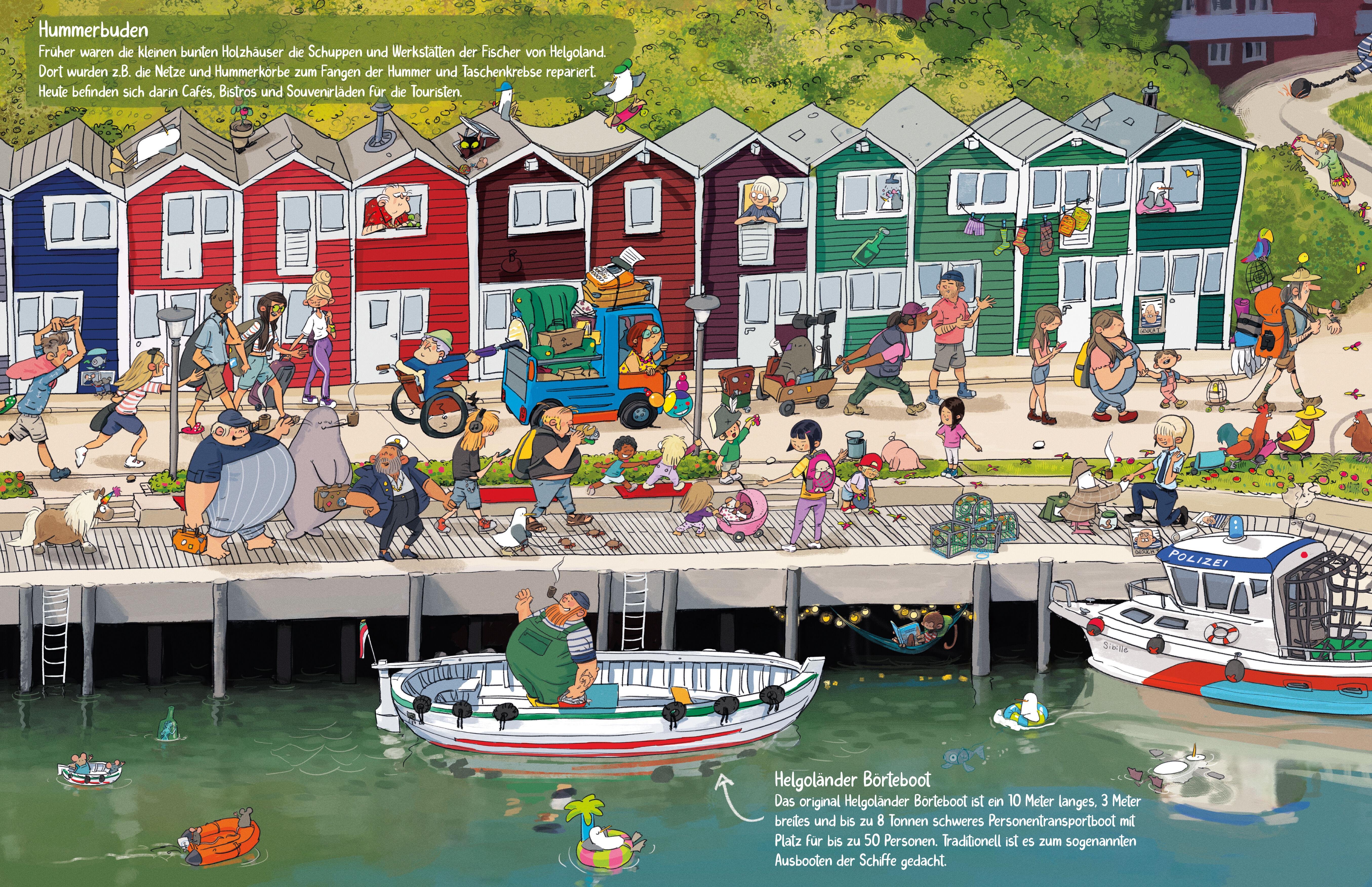 Beispielinhalt (Bild) Das Helgoland Wimmelbuch