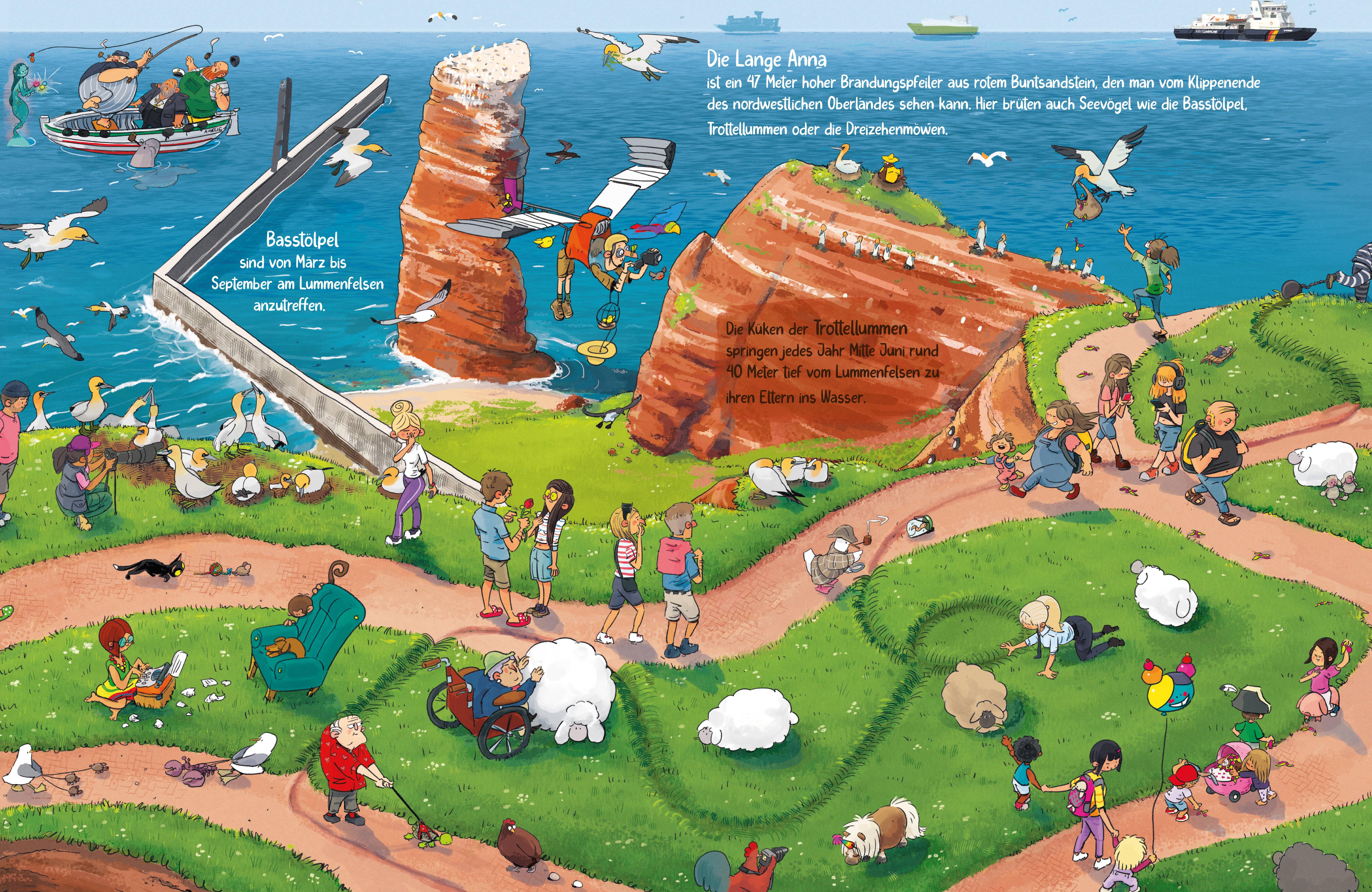 Beispielinhalt (Bild) Das Helgoland Wimmelbuch