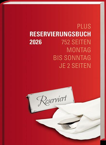 Vorderes Coverbild Reservierungsbuch "Plus" 2026