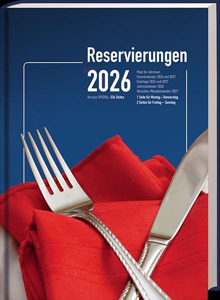Vorderes Coverbild Reservierungsbuch "Spezial" 2026