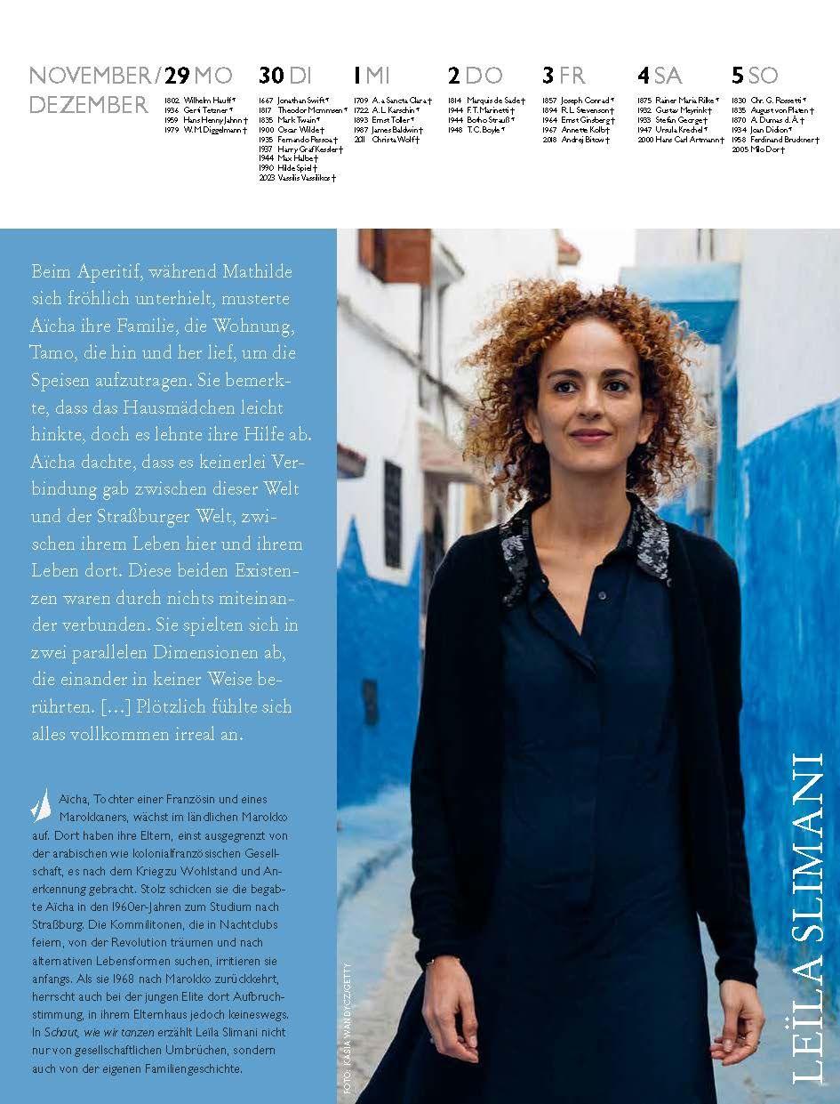 Beispielinhalt (Bild) Arche Literatur Kalender 2027