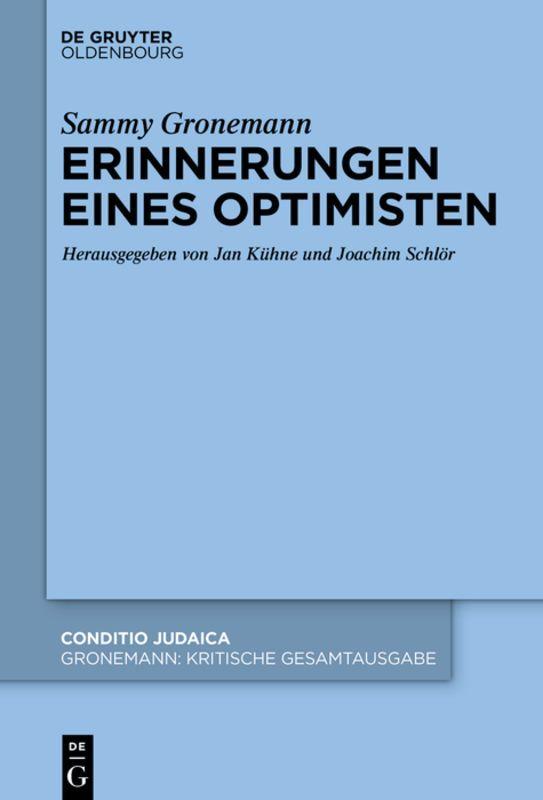 Vorderes Coverbild Erinnerungen eines Optimisten