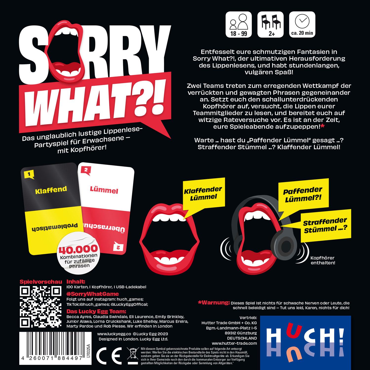 Beispielinhalt (Bild) Sorry What?!