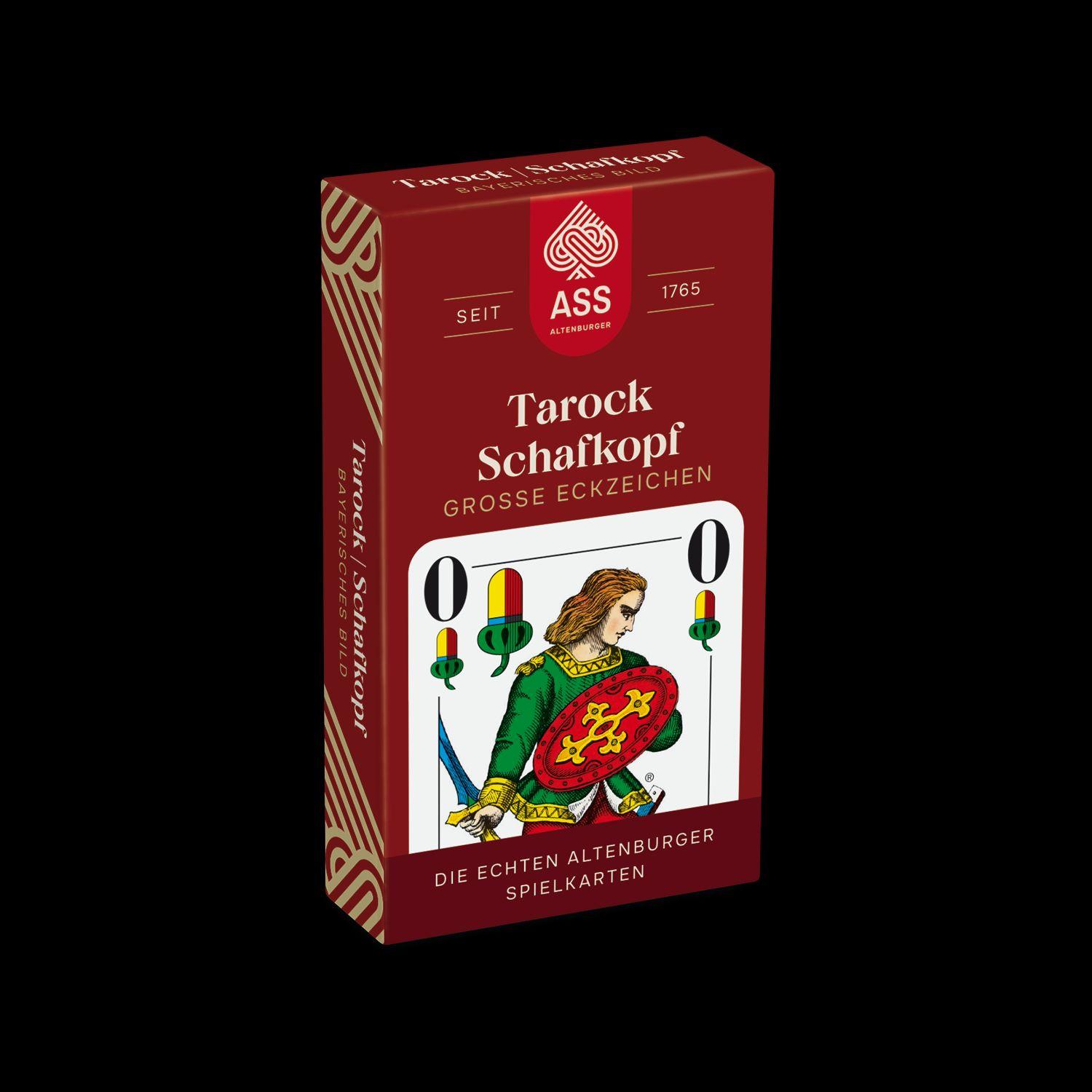 Beispielinhalt (Bild) ASS - Schafkopf, große Eckzeichen, bayrisches Bild