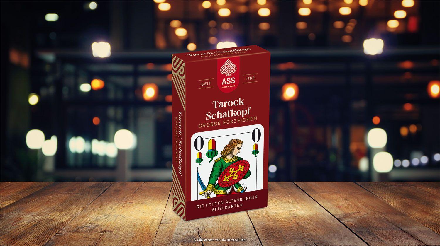 Beispielinhalt (Bild) ASS - Schafkopf, große Eckzeichen, bayrisches Bild