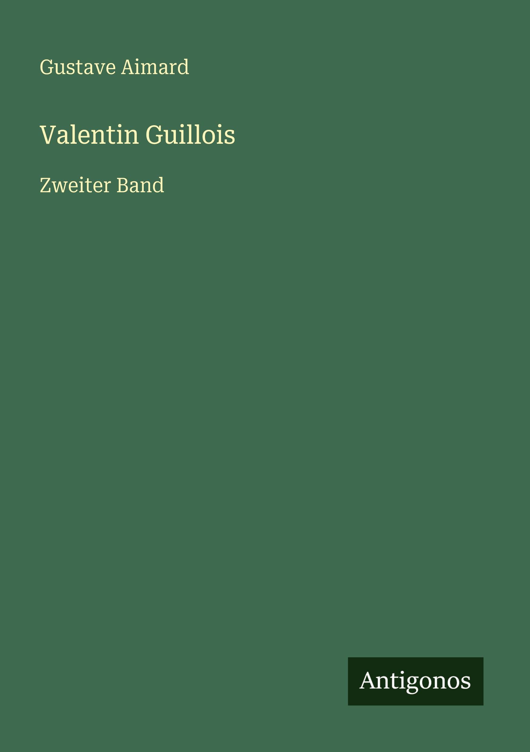 Vorderes Coverbild Valentin Guillois