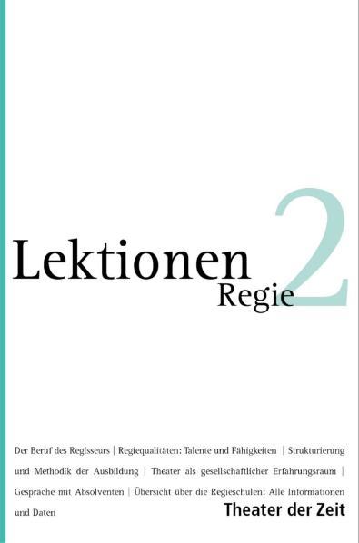 Vorderes Coverbild Regie