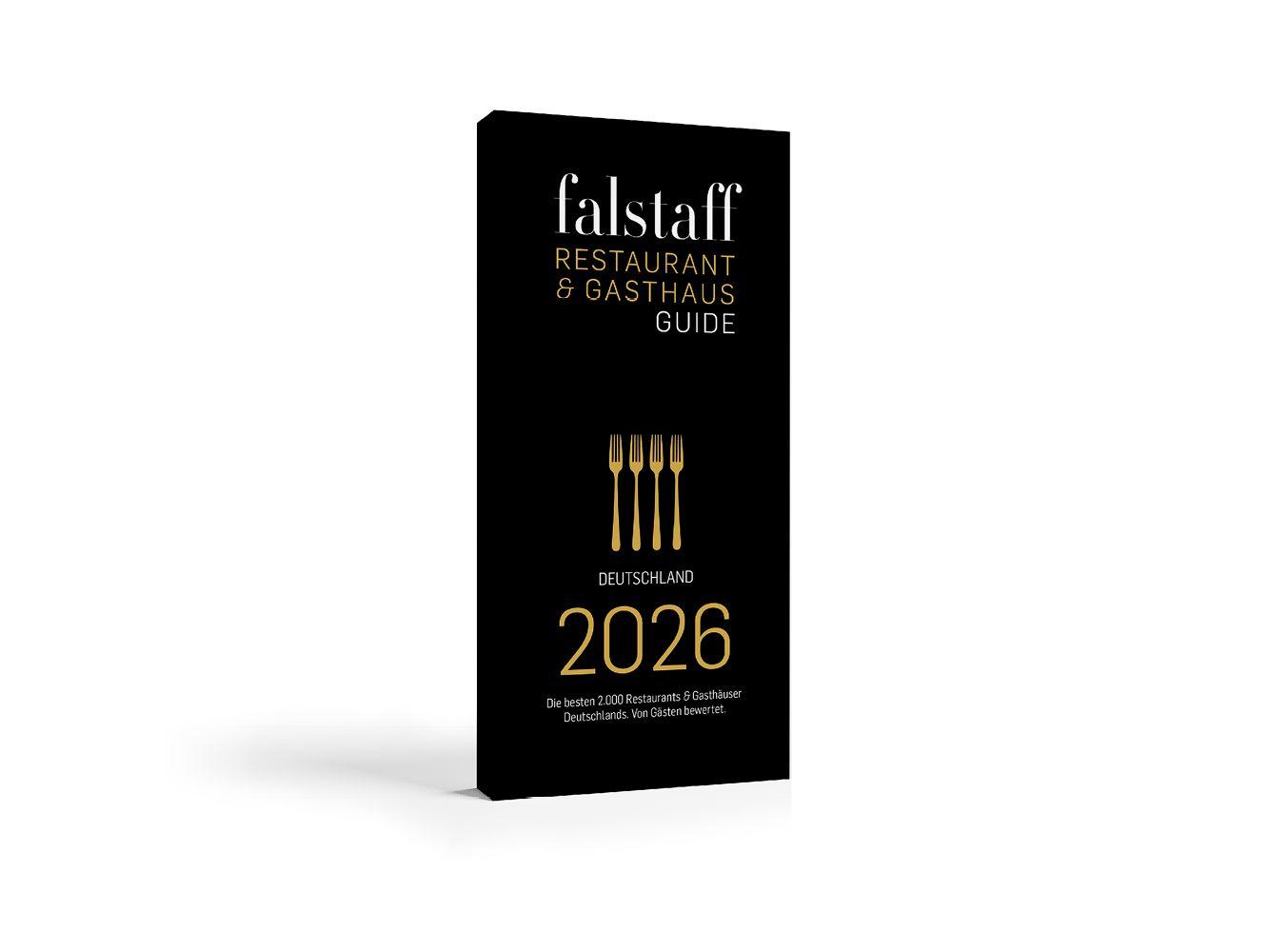 Vorderes Coverbild falstaff Restaurant & GasthausGuide Deutschland 2026