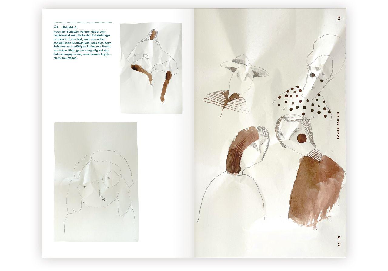 Beispielinhalt (Bild) Menschen zeichnen