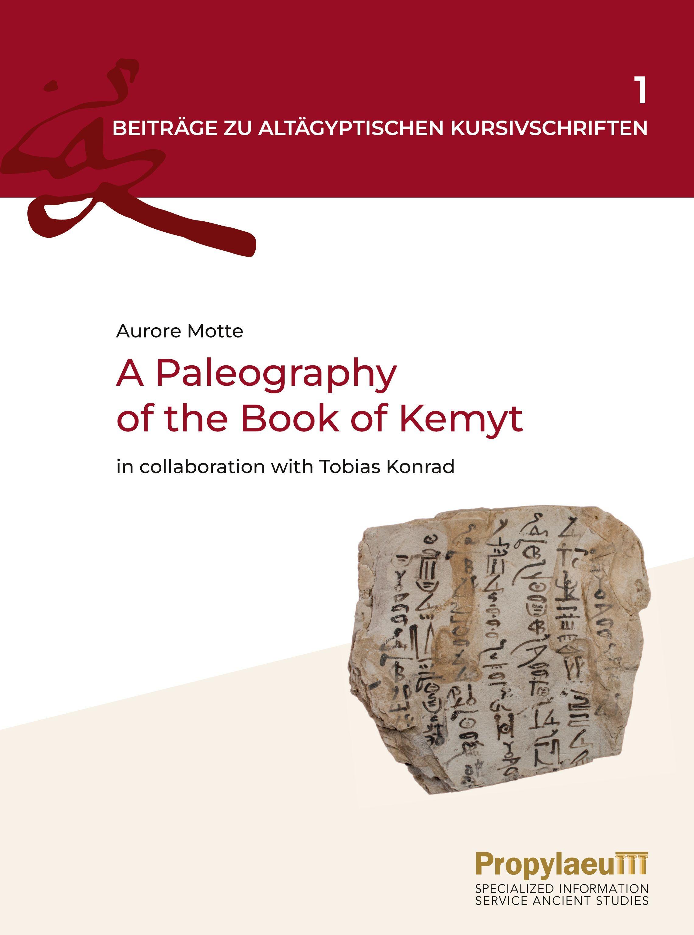 Vorderes Coverbild A Paleography of the Book of Kemyt