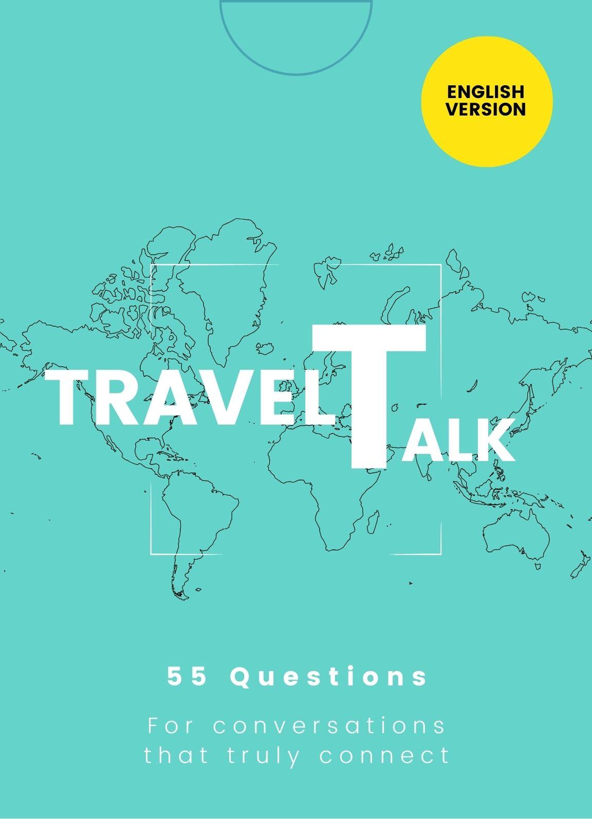 Vorderes Coverbild TravelTalk Gesprächsfragekarten (Poket Size) ENGLISH Version
