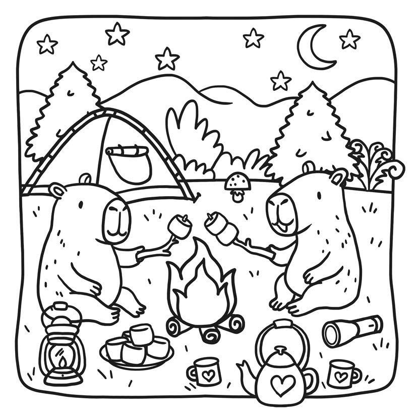 Beispielinhalt (Bild) Cute Capybaras