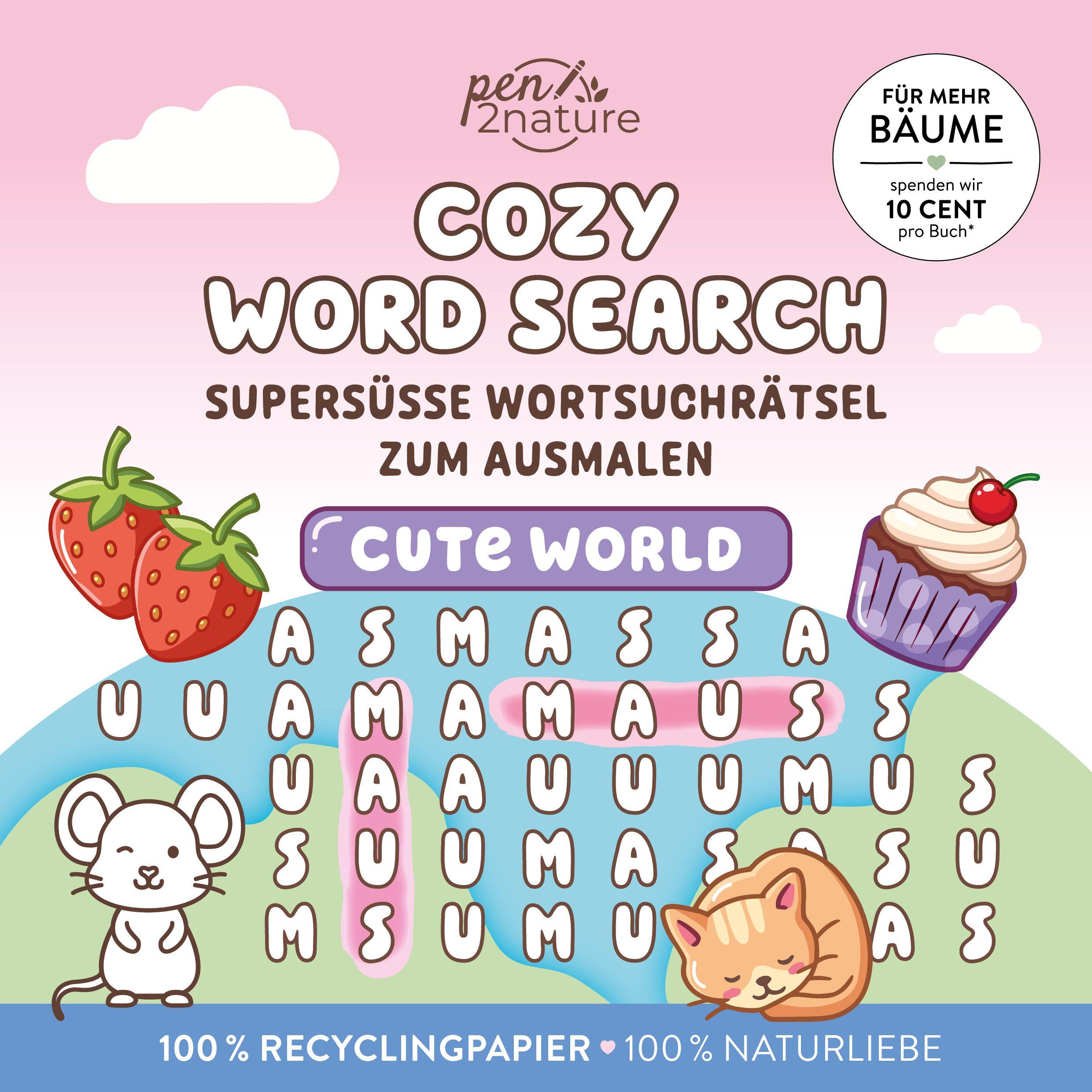 Vorderes Coverbild Cozy Word Search Cute World
