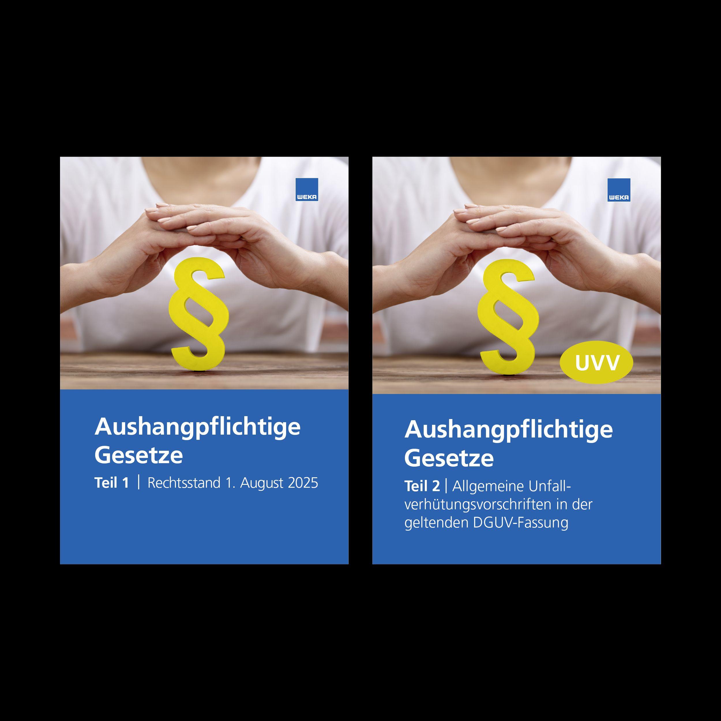 Vorderes Coverbild Aushangpflichtige Gesetze