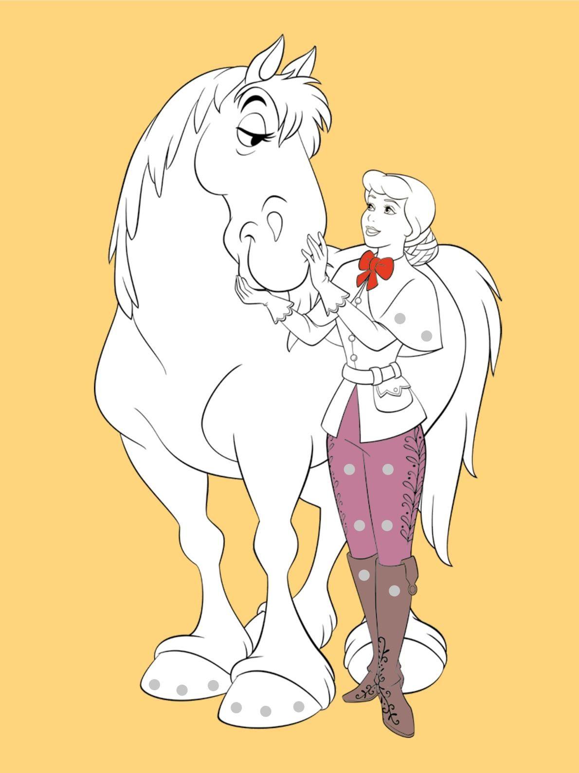 Beispielinhalt (Bild) Disney Prinzessin Malbuch mit Diamantstickern | Malspaß mit über 500 funkelnden Glitzersteinen