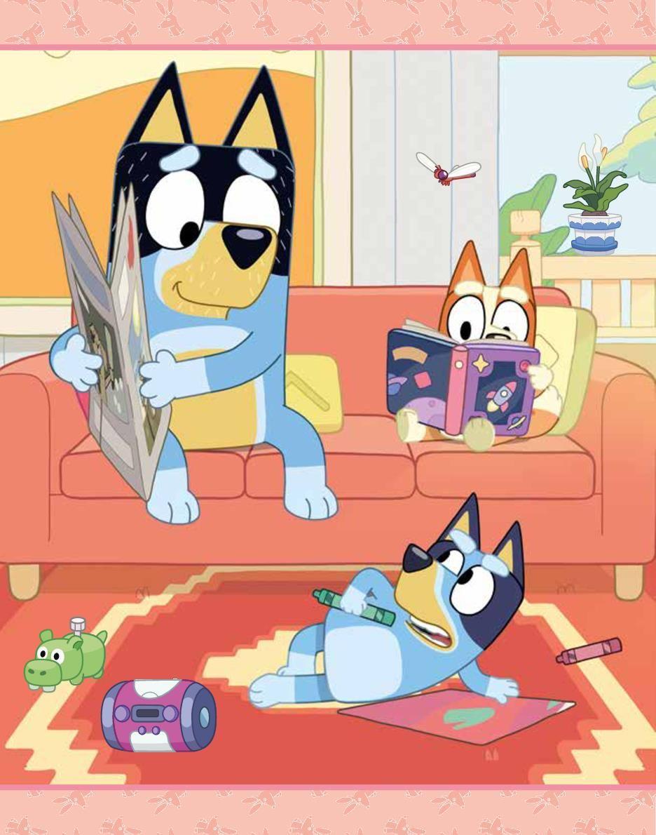 Beispielinhalt (Bild) Bluey Wasserzauber: Einfach mit Wasser malen!